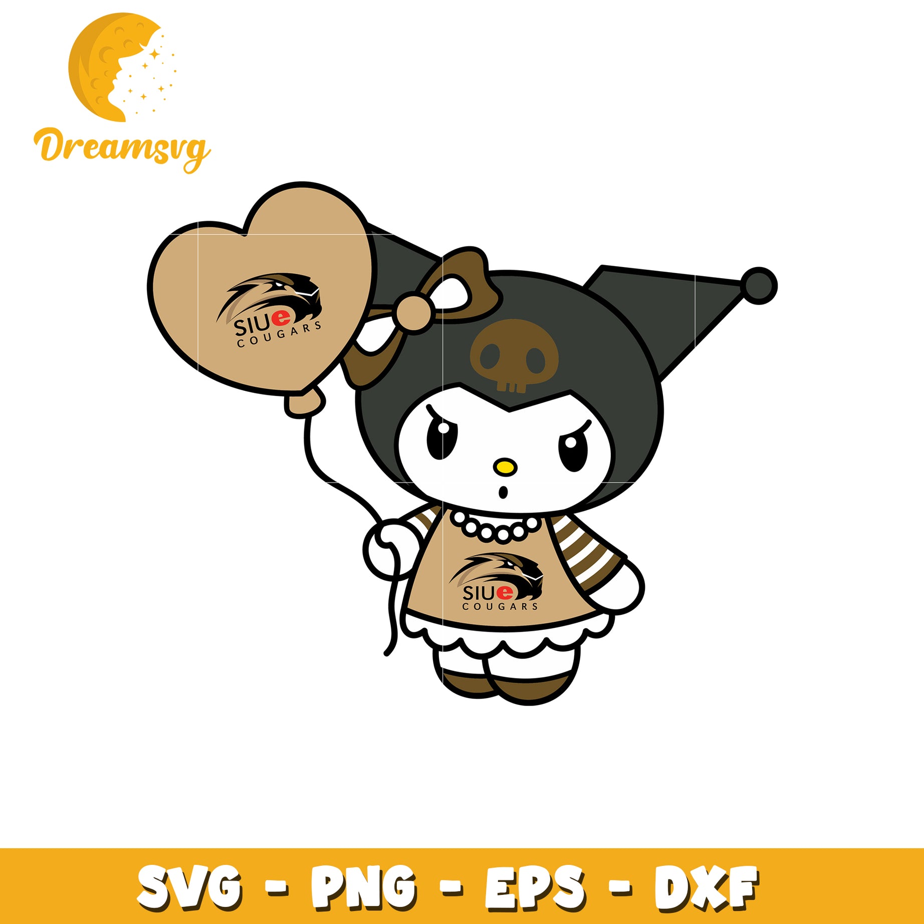 SIUE Cougars Kuromi SVG Design