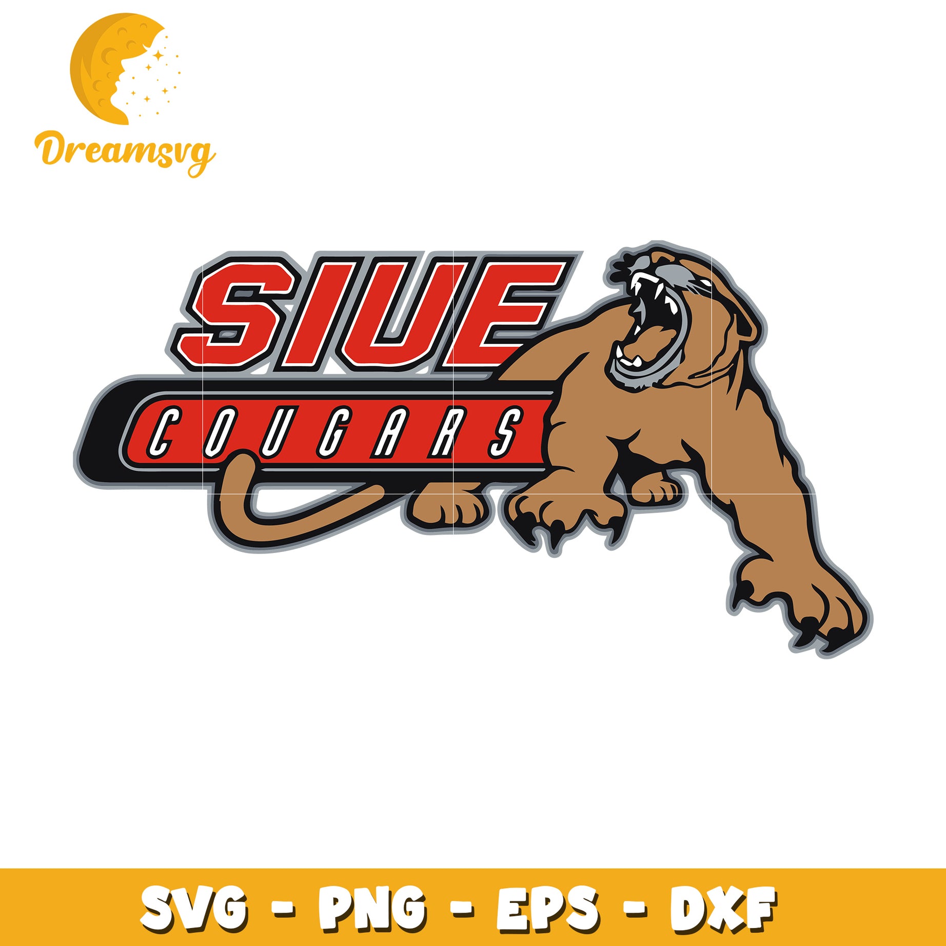 SIUE Cougars Logo SVG Design for Sports Enthusiasts and Fans