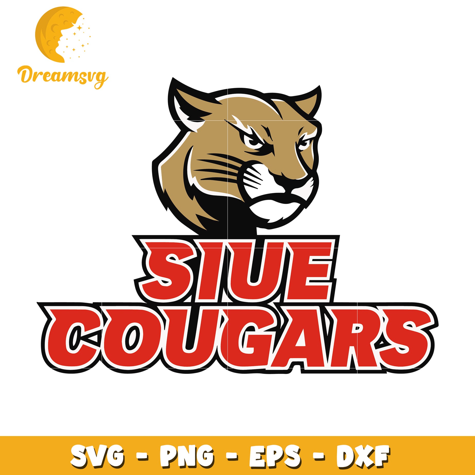 SIUE Cougars SVG Logo File for Instant Download Graphic Design