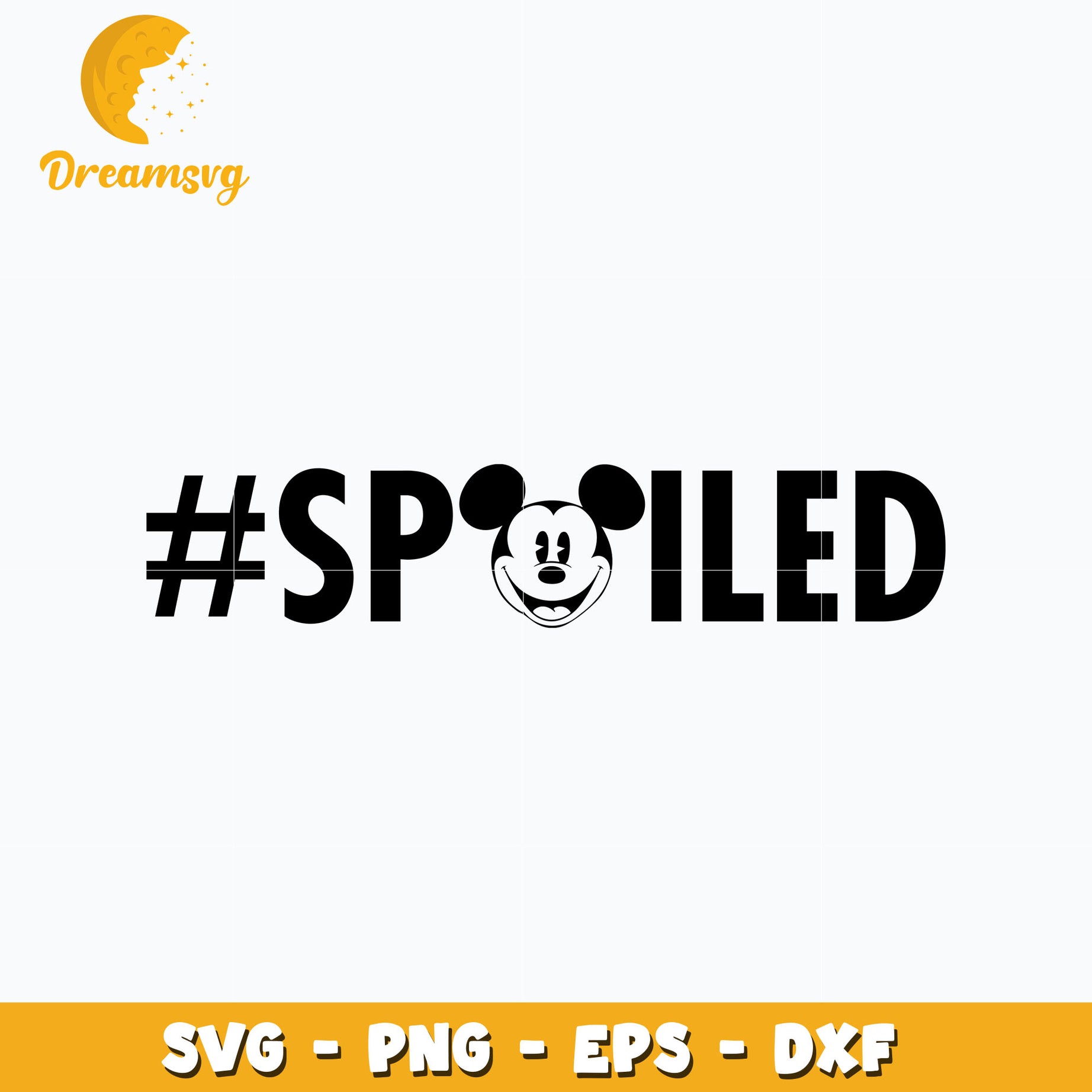 Disney spoiled svg, mickey head svg, instant download