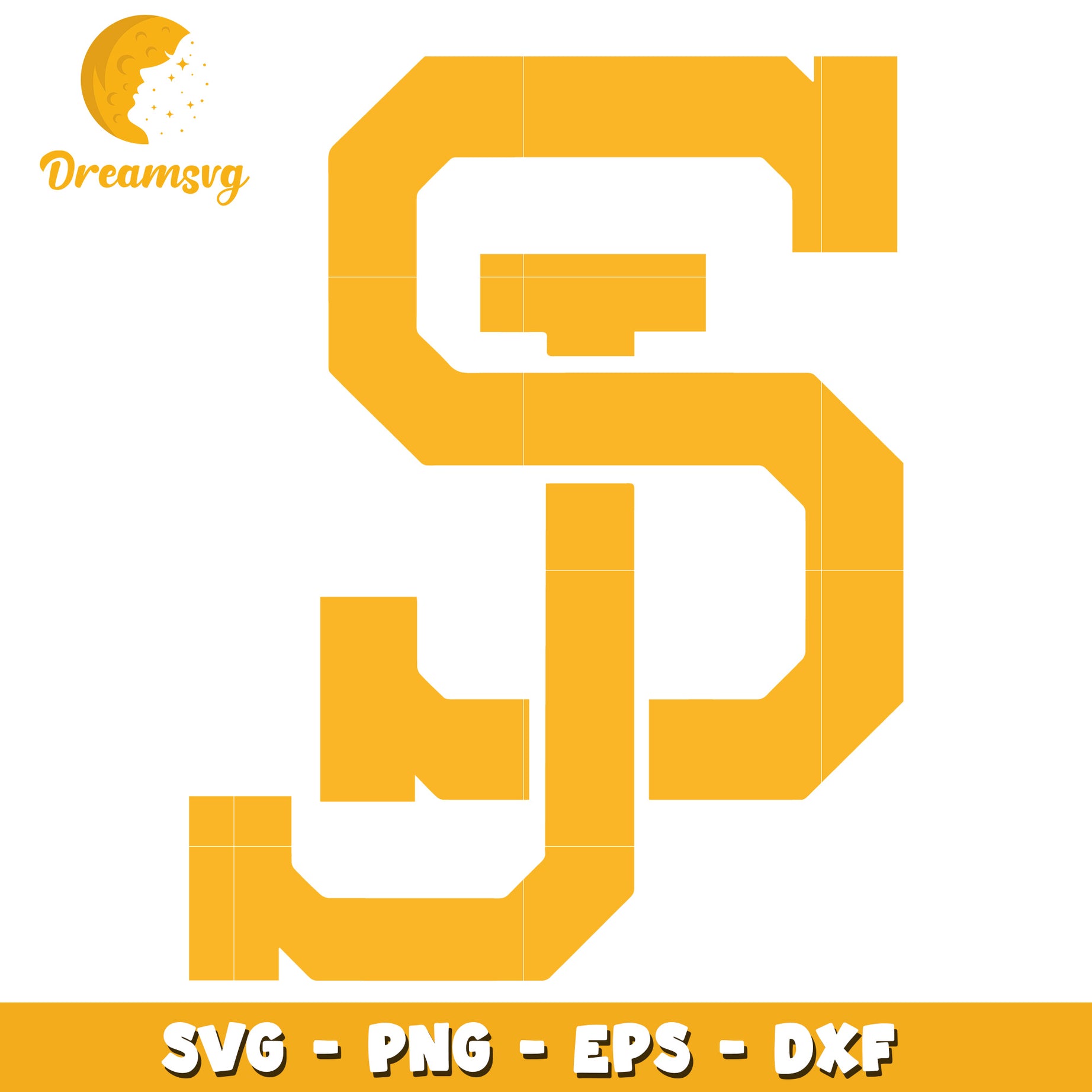 SVG Cut File Letter S Monogram Design