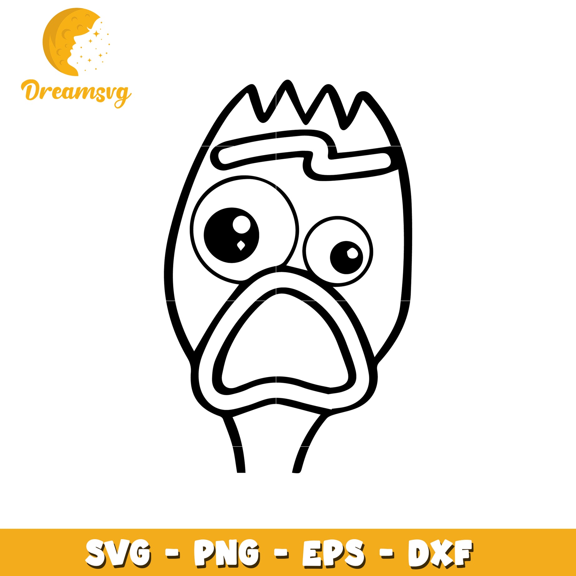 SVG Cut File Toy Story Chicken Face