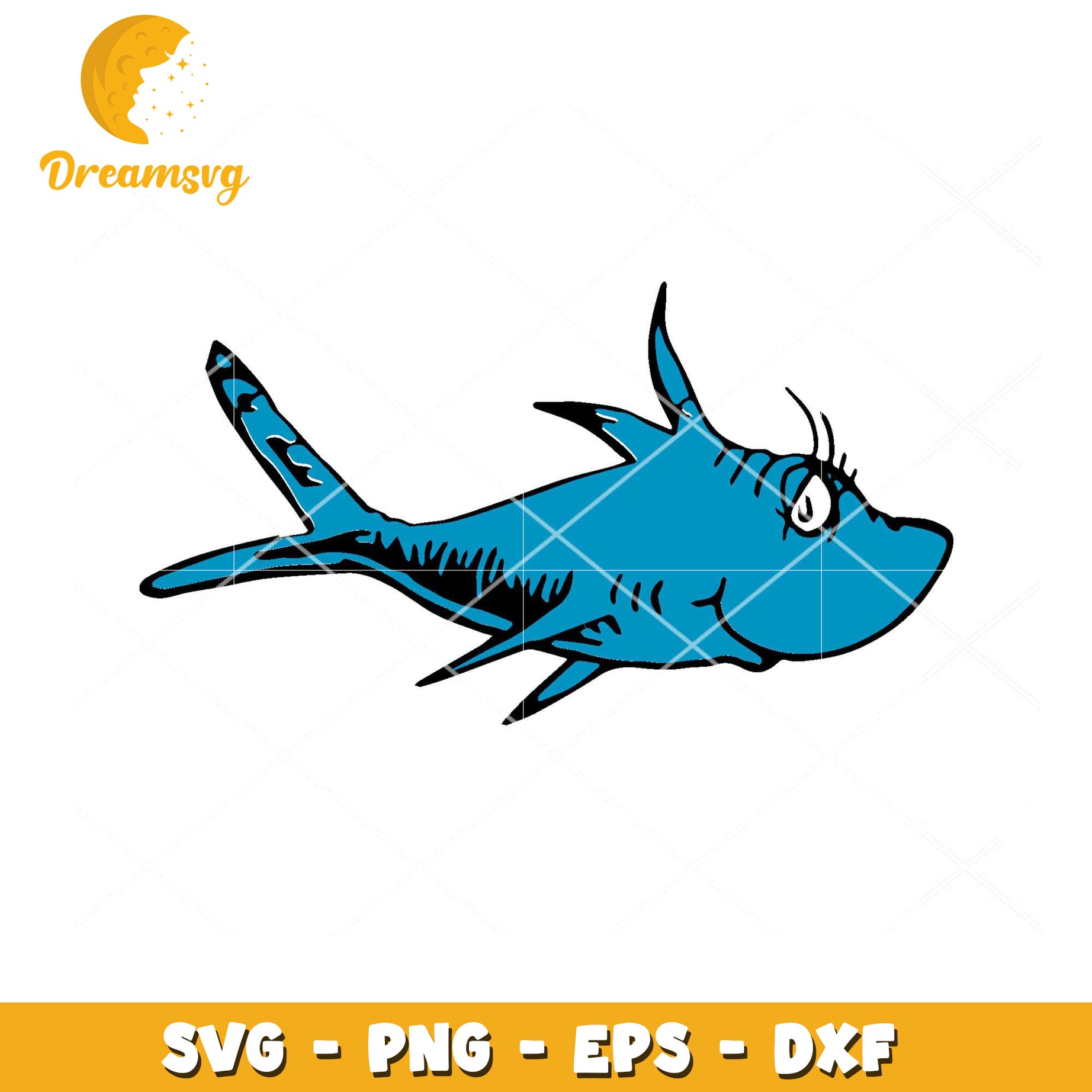 SVG Fish Clipart Instant Download