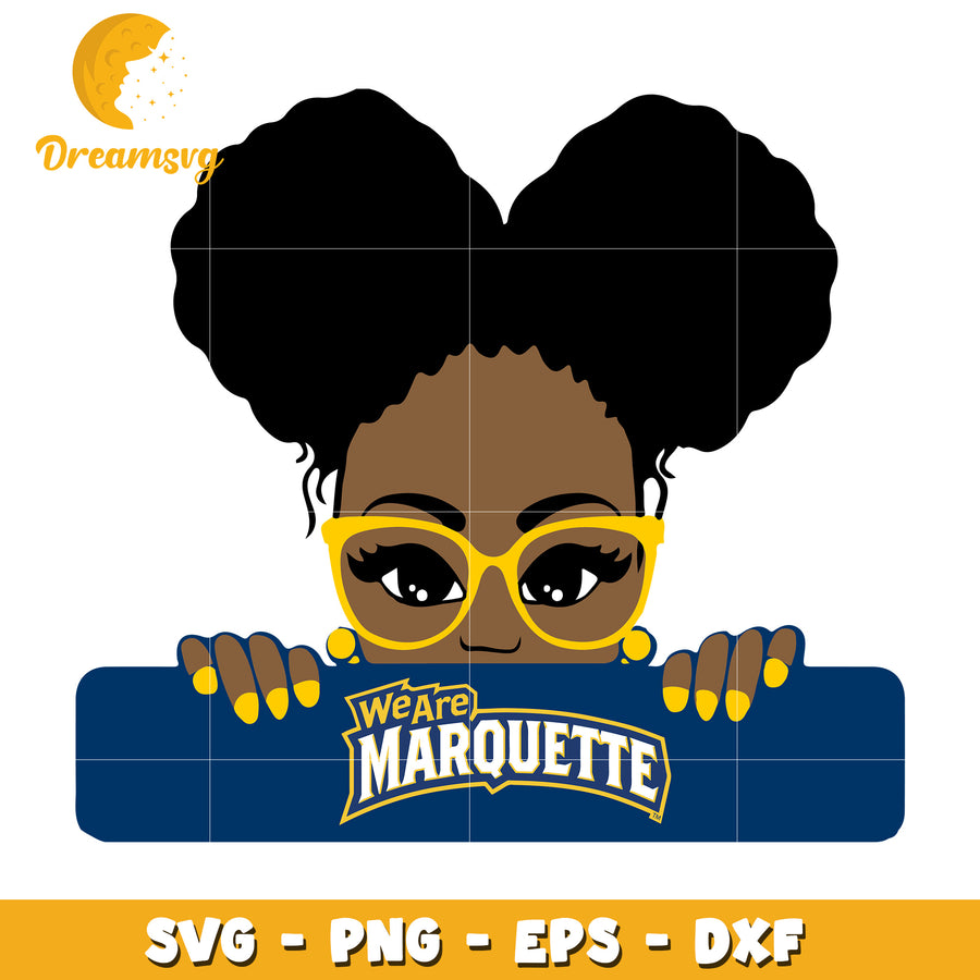 SVG Graphic of Marquette We Are Design for Fans and Crafters