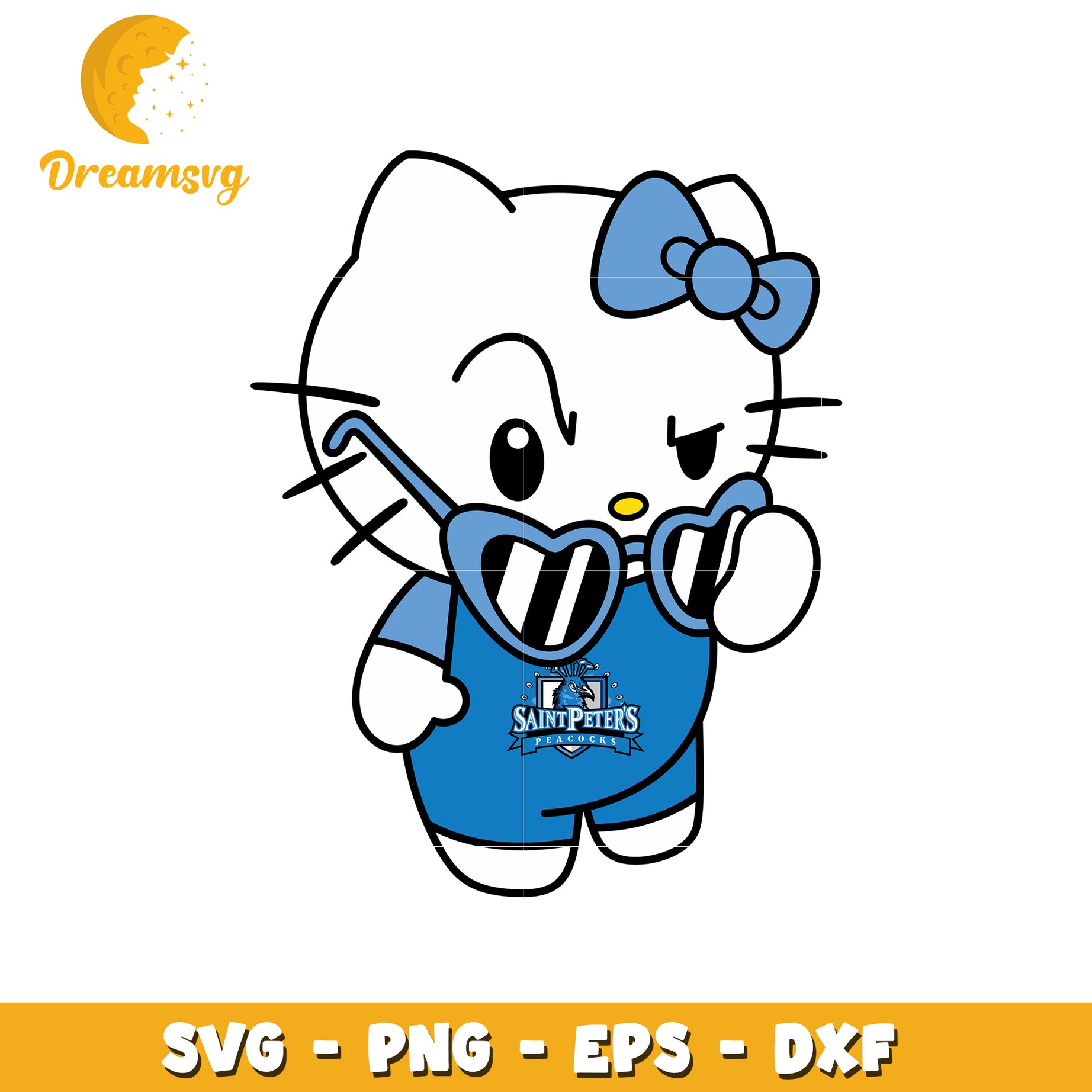 SVG Hello Kitty Saint Peters Peacocks