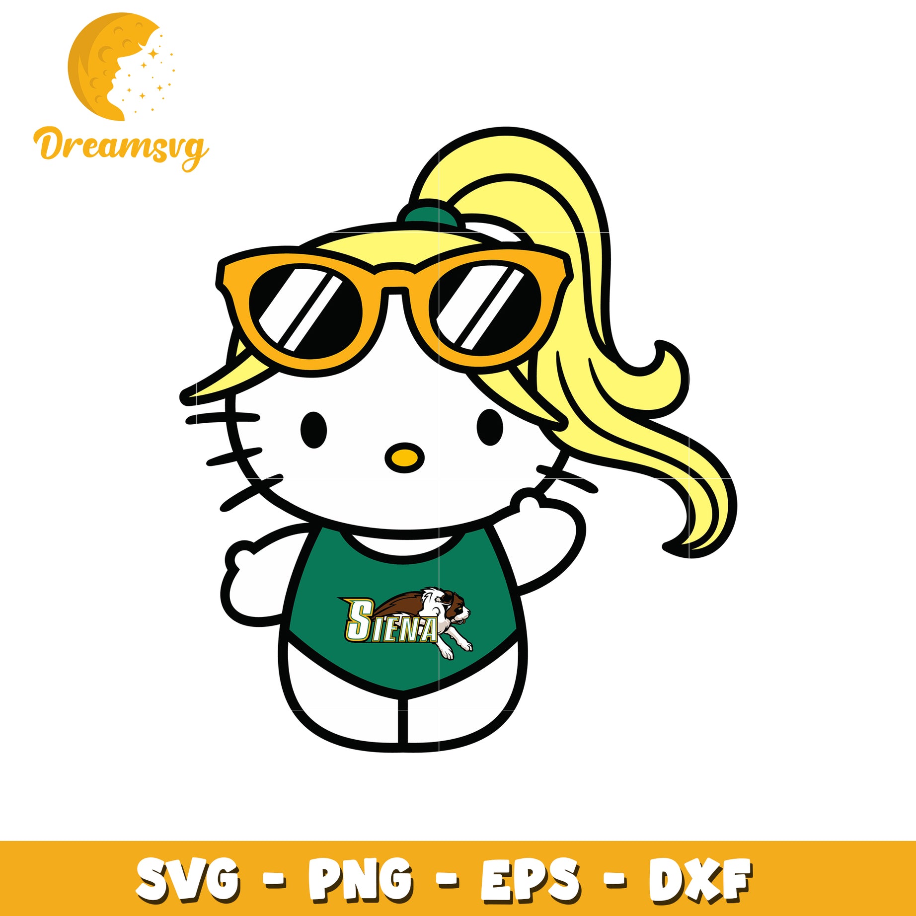 SVG Hello Kitty Siena College Design
