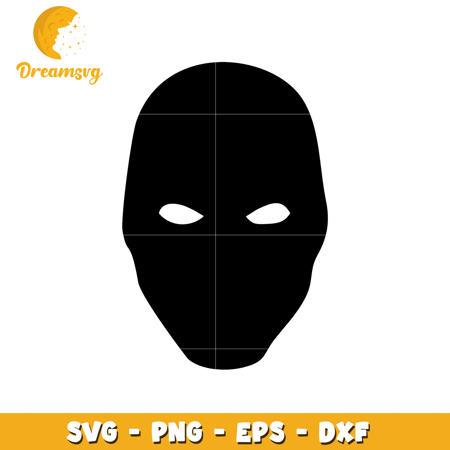 SVG Mask Template Face Design PNG EPS DXF