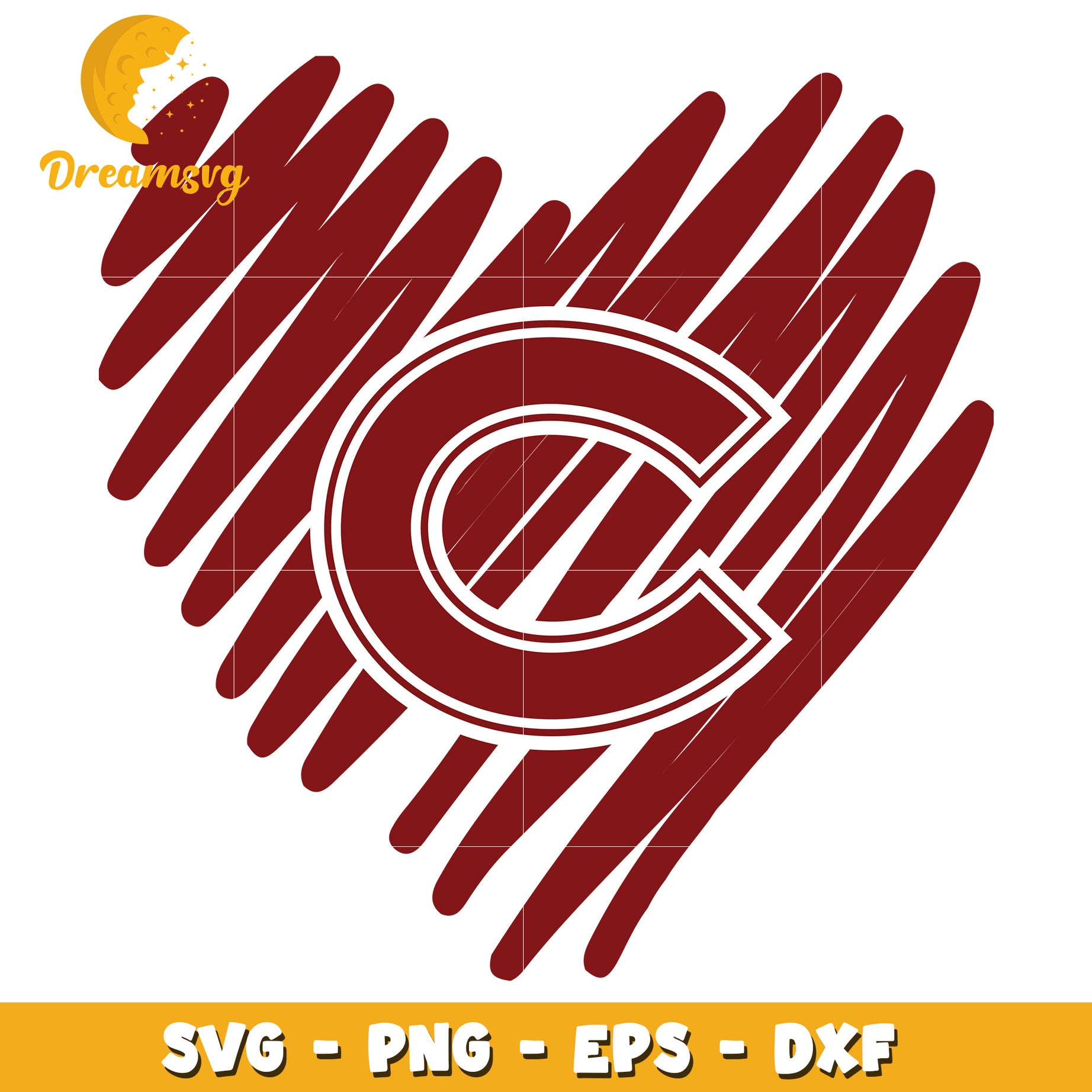 SVG PNG EPS DXF Letter C Heart Design