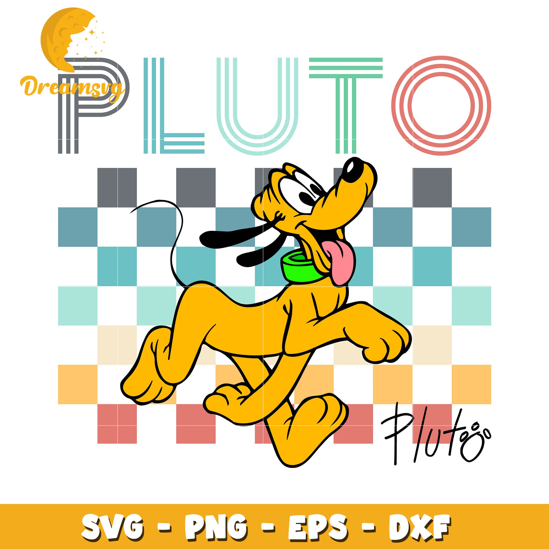 SVG Pluto Artwork for Fun Craft Projects and Designs