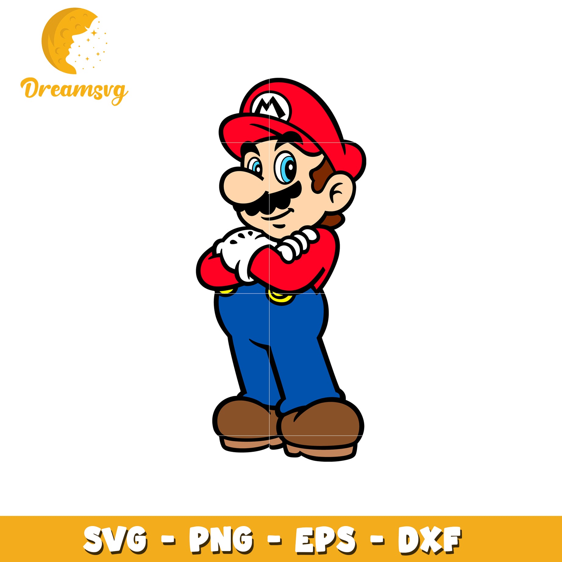 SVG Super Mario Character Clipart for Crafts and Design