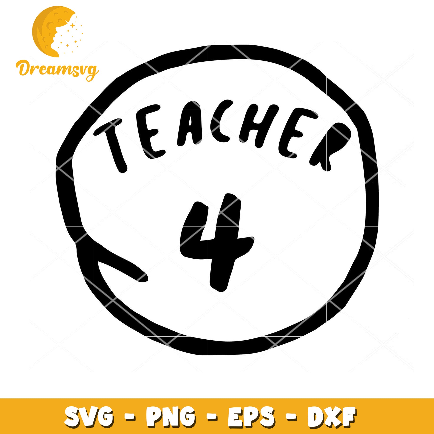 SVG Teacher Badge Design for Instant Download and Use