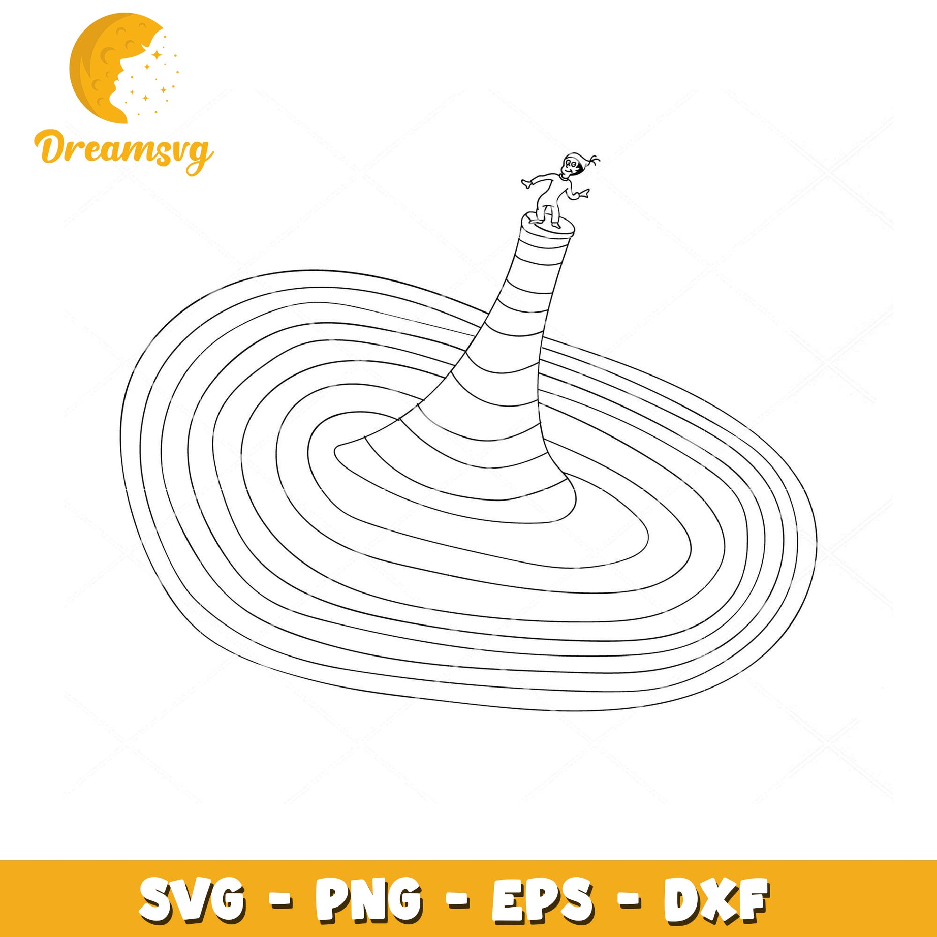 SVG Vortex Clipart Instant Download