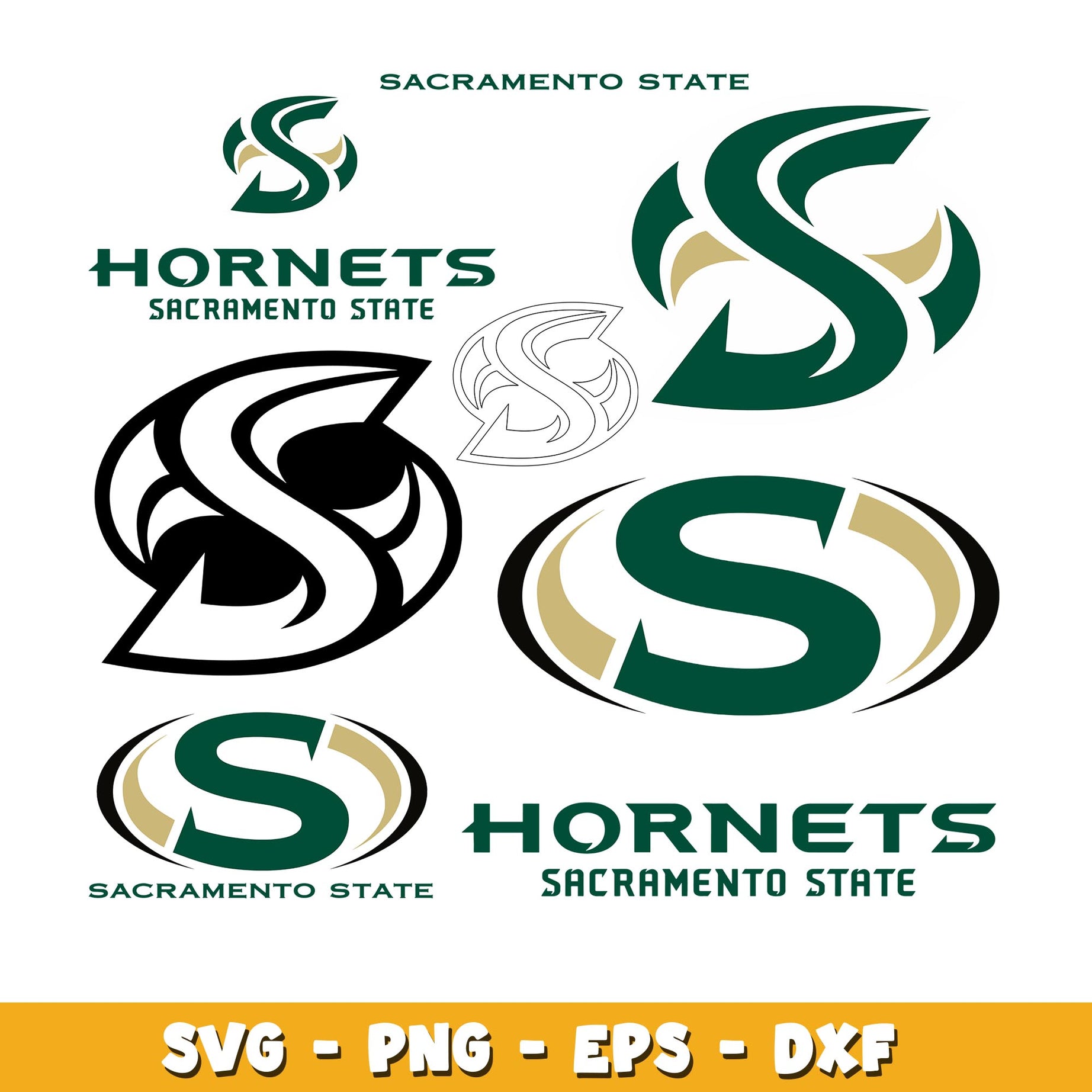 Sacramento State Hornets Bundle svg, Sacramento State Hornets logo svg, ncaa svg 