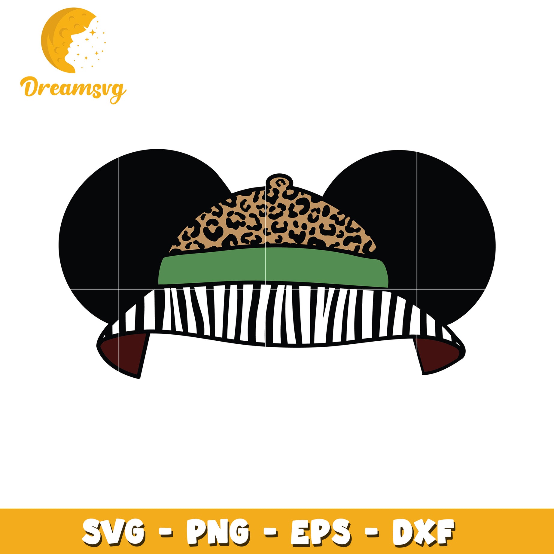 Safari Mickey Ears SVG Cut File