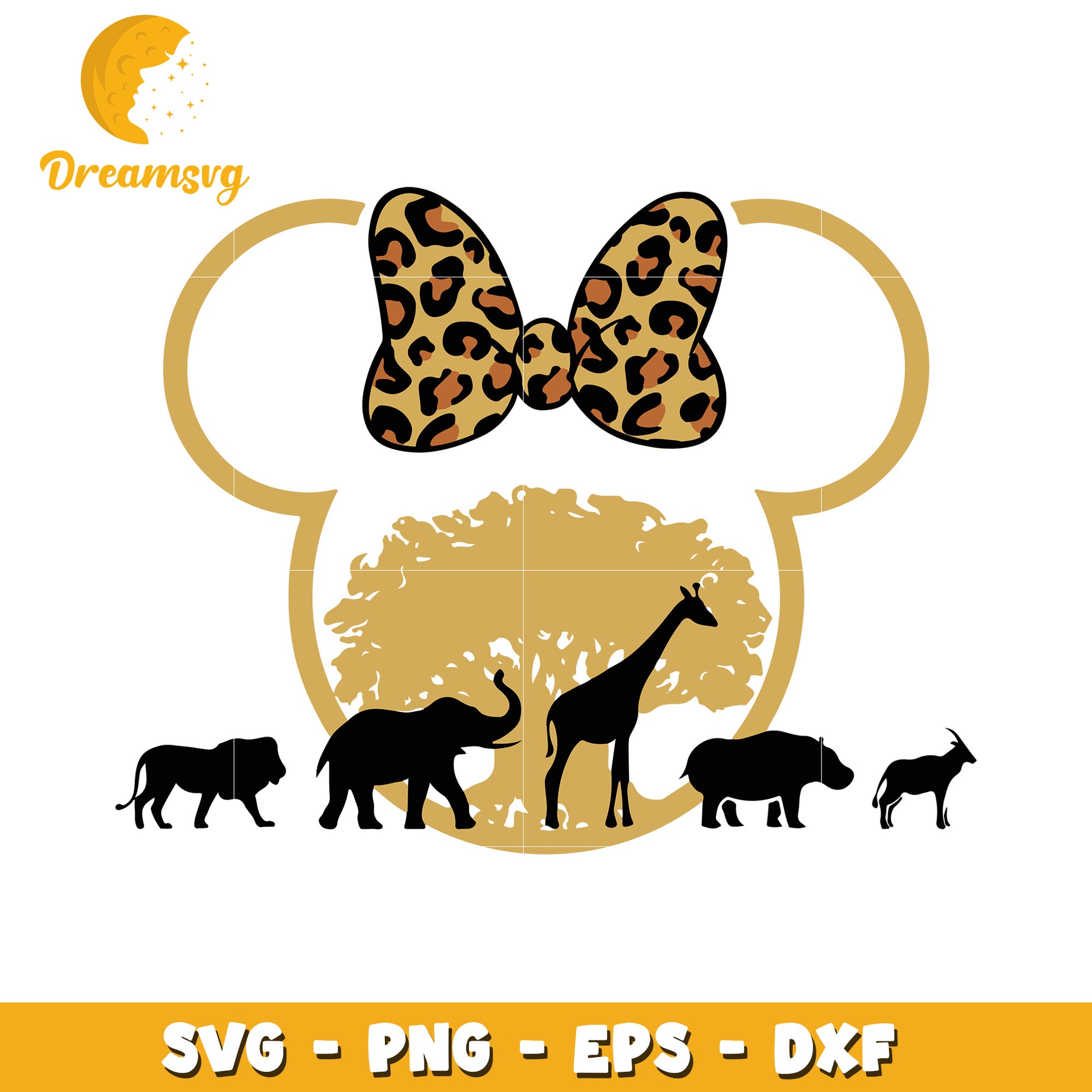 Safari Mickey Mouse SVG Cut File