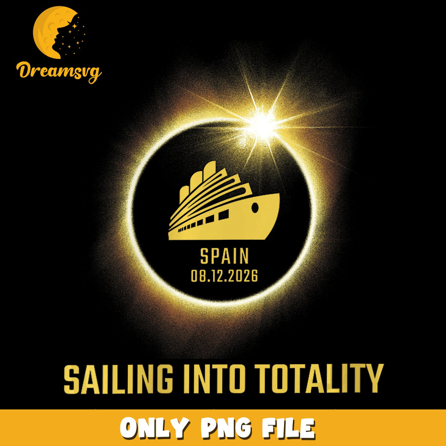 Sailing IntoTotality PNG, Spain Cruise Design, 2026