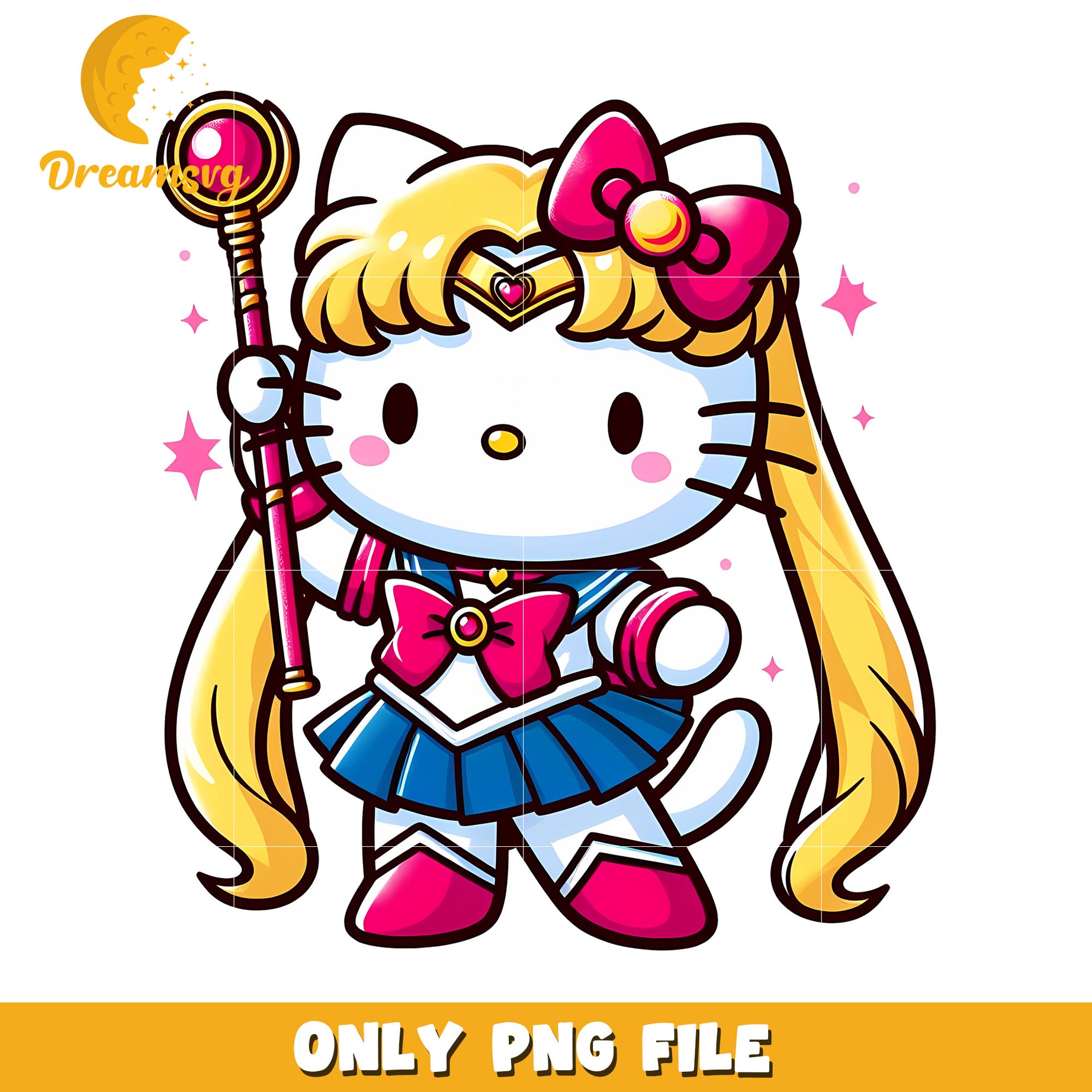 Sailor Moon Hello Kitty PNG