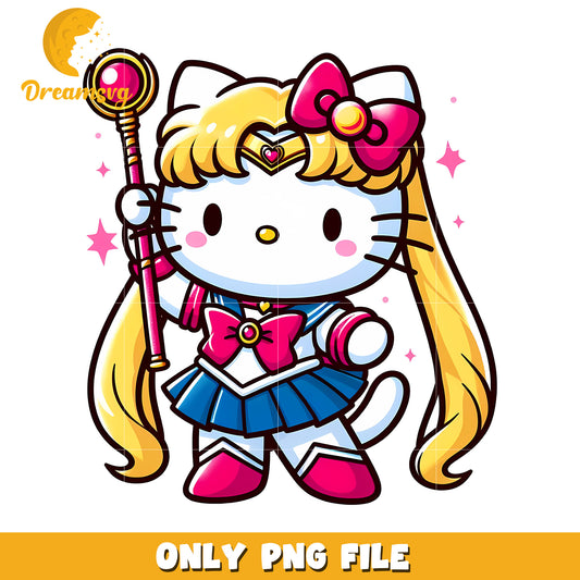 Sailor Moon Hello Kitty PNG