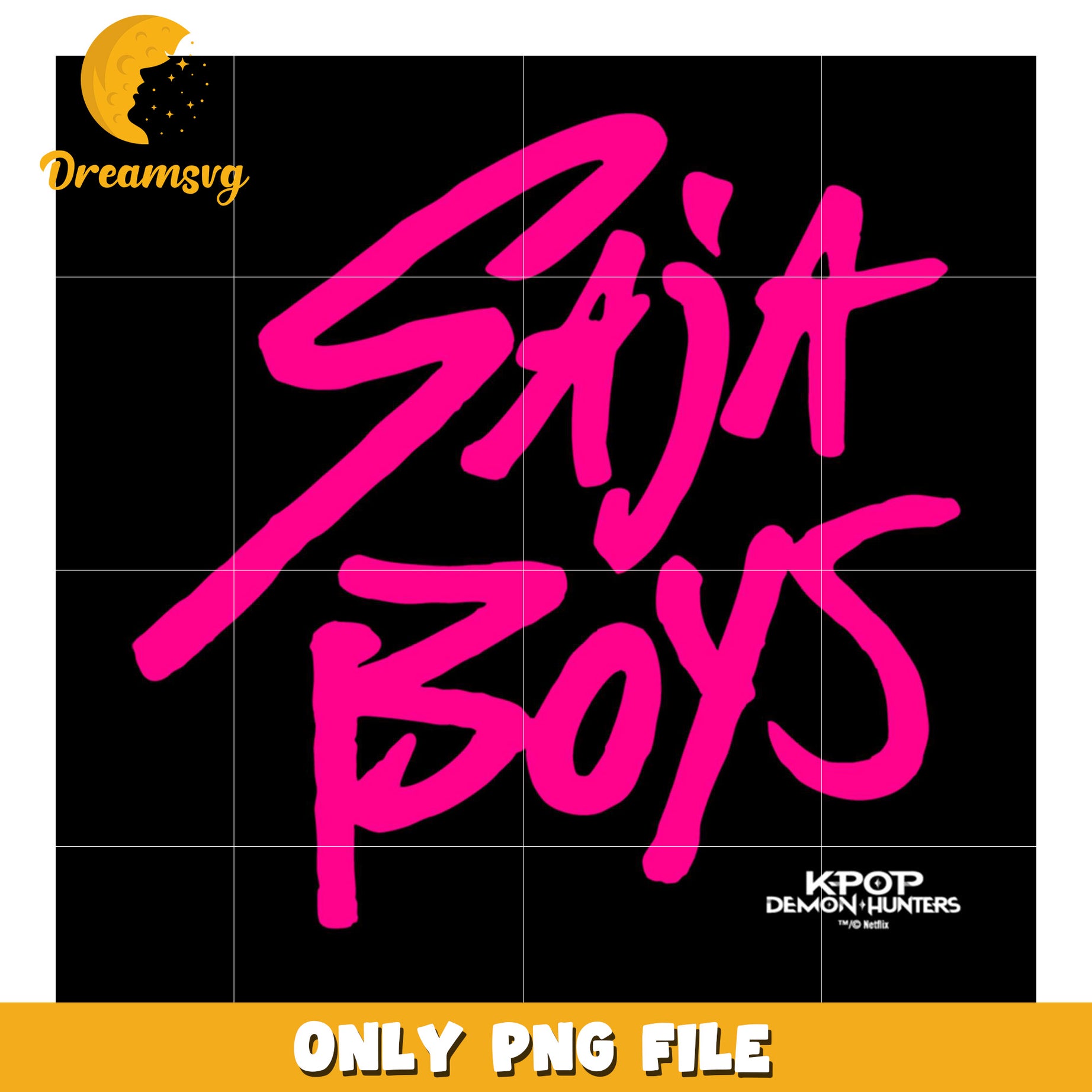 Saja boys band pink logo png, kpop bands​ cartoon png, streetwear png