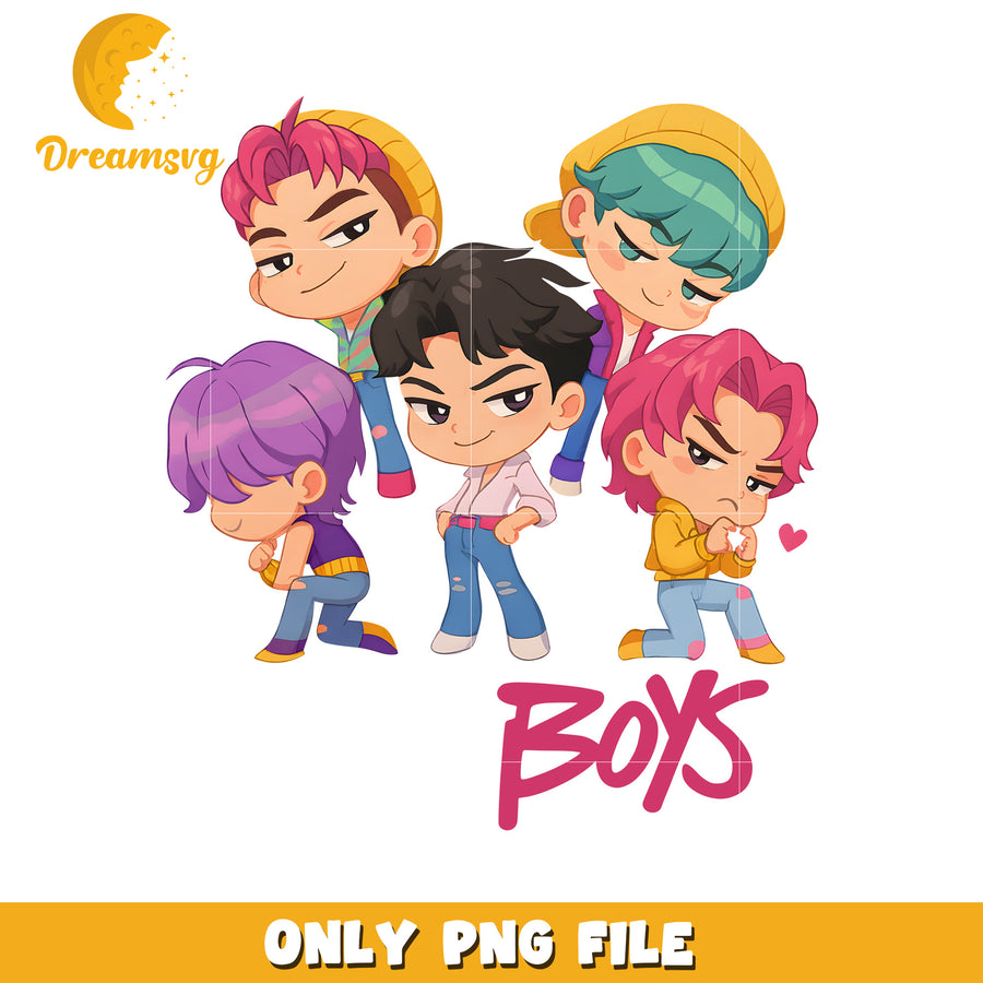 Saja boys chibi png, netflix movies png, netflix cartoons png