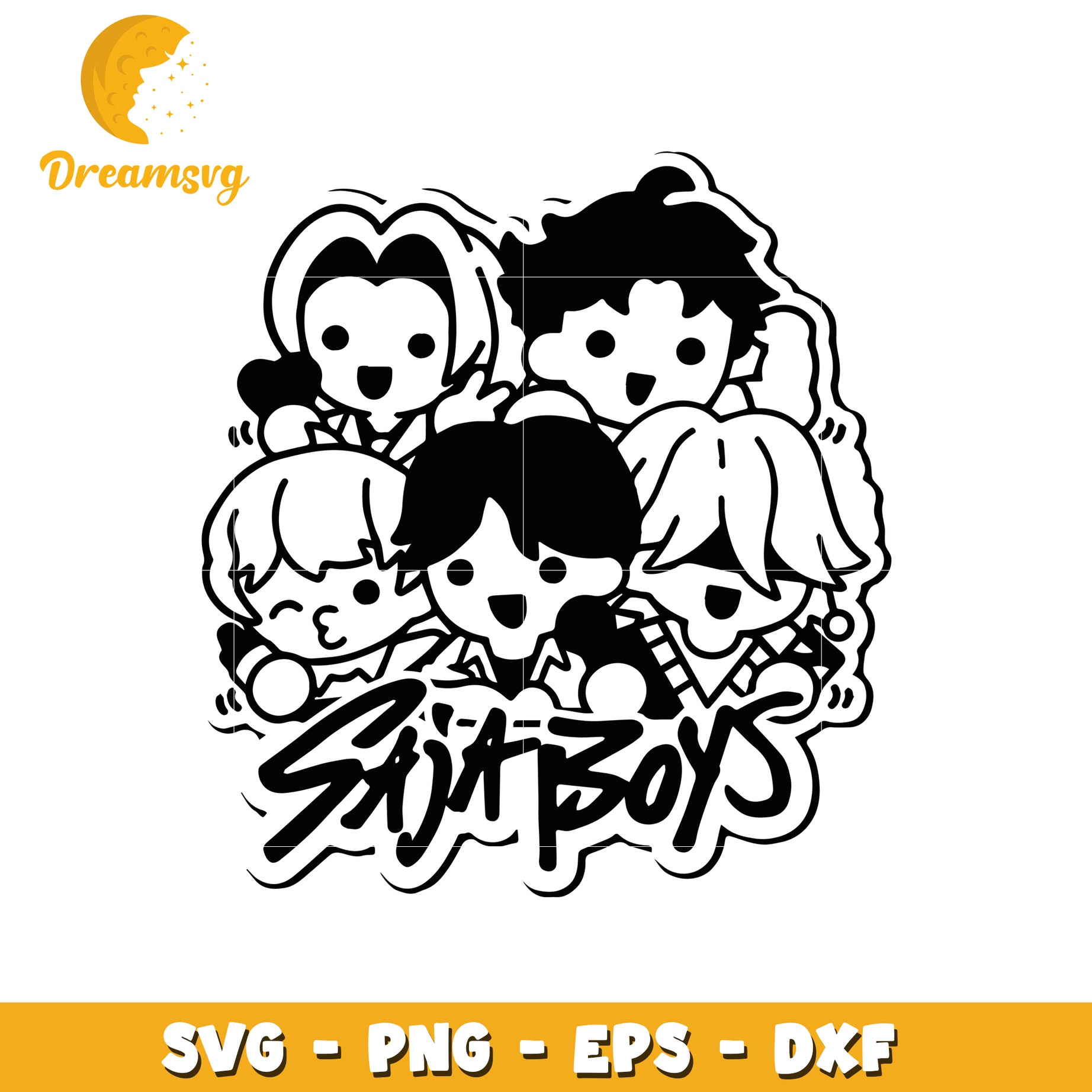 Saja boys chibi svg, saja boys cute svg, saja boys kpop svg