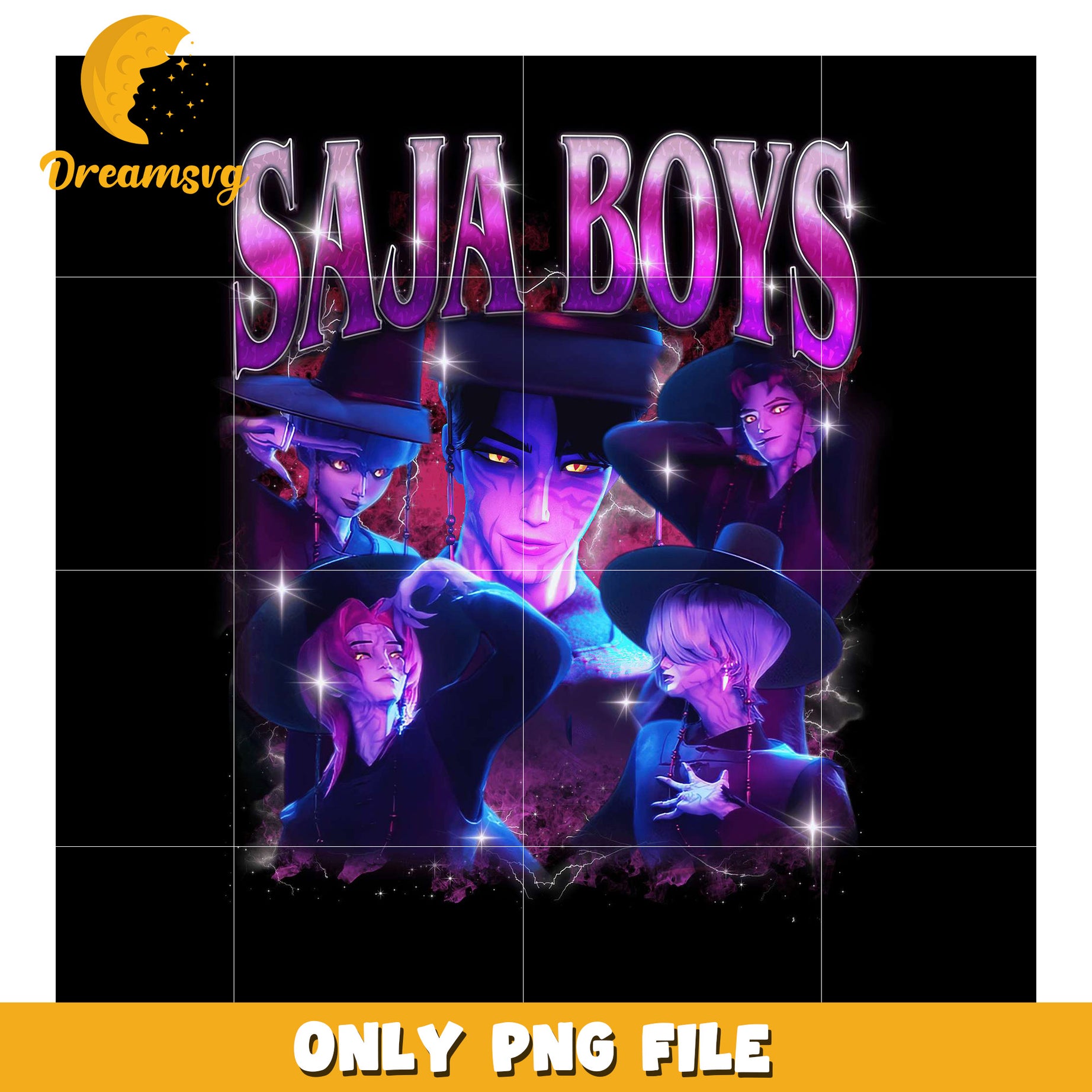 Saja boys girl dinner png, korean anime​ png, hip hop band png