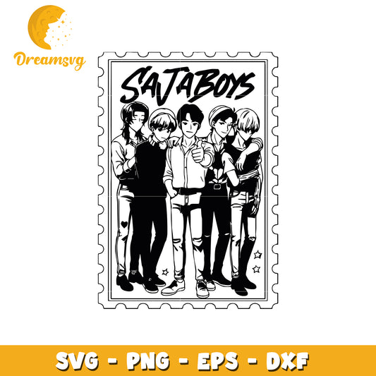 Saja boys group svg, saja boys members svg, saja boys kpop group svg