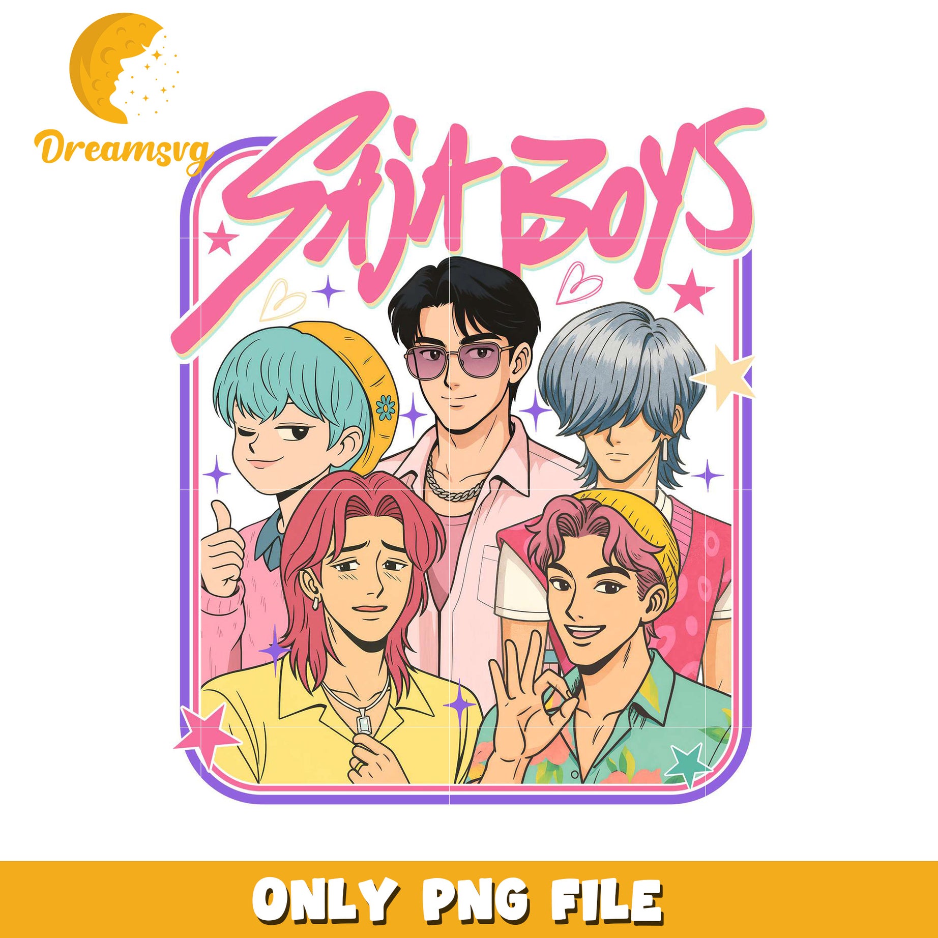 Saja boys kpop band hunter png, korean anime​ png, hip hop band png