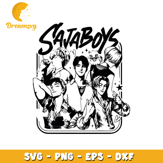 Saja boys kpop members svg, saja boys members svg, saja boys kpop group svg