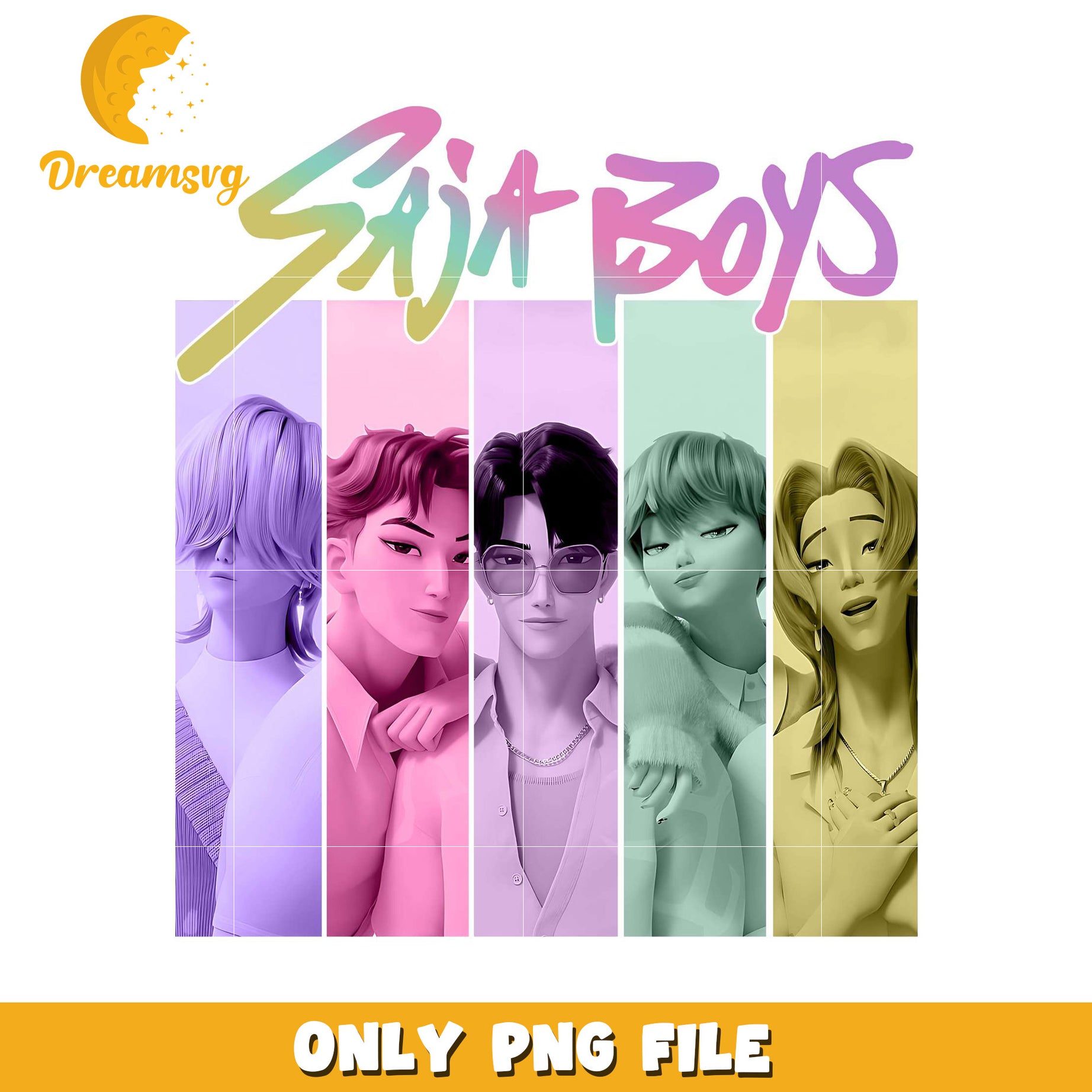 Saja boys logo png, kpop bands​ cartoon png, streetwear png