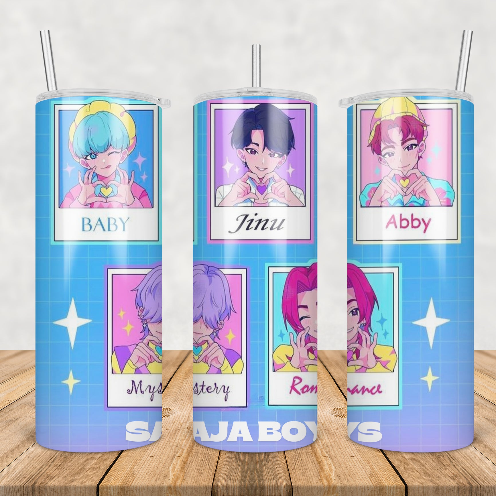 Saja boys members design tumbler png, saja boys tumbler png, saja boys lineup tumbler png