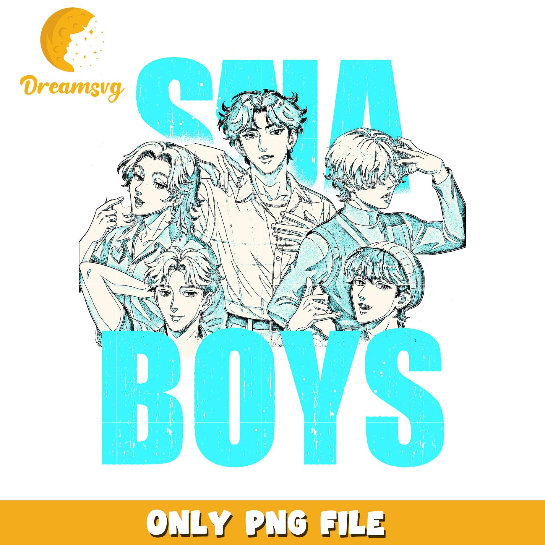 Saja boys members png, cartoon fighter png, kpop hero team png