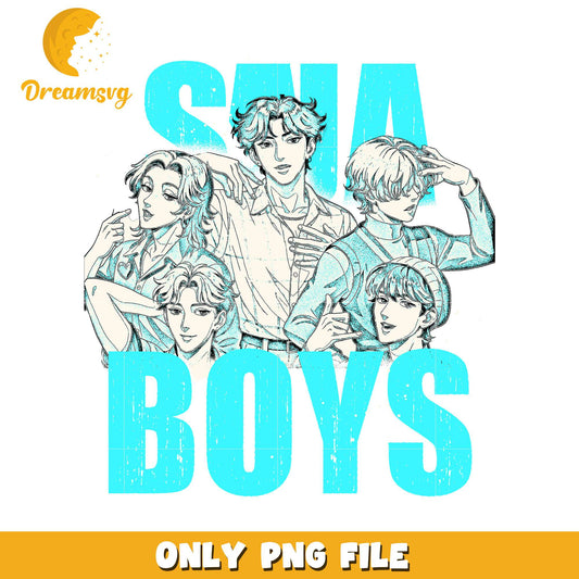 Saja boys members png, cartoon fighter png, kpop hero team png