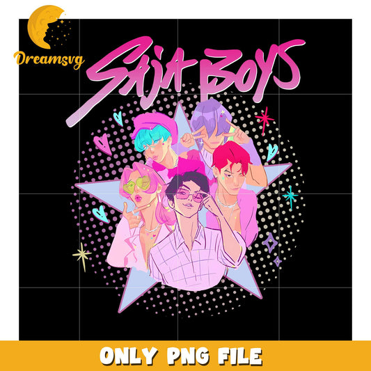 Saja boys png, love fighter aesthetic png, kpop hero png
