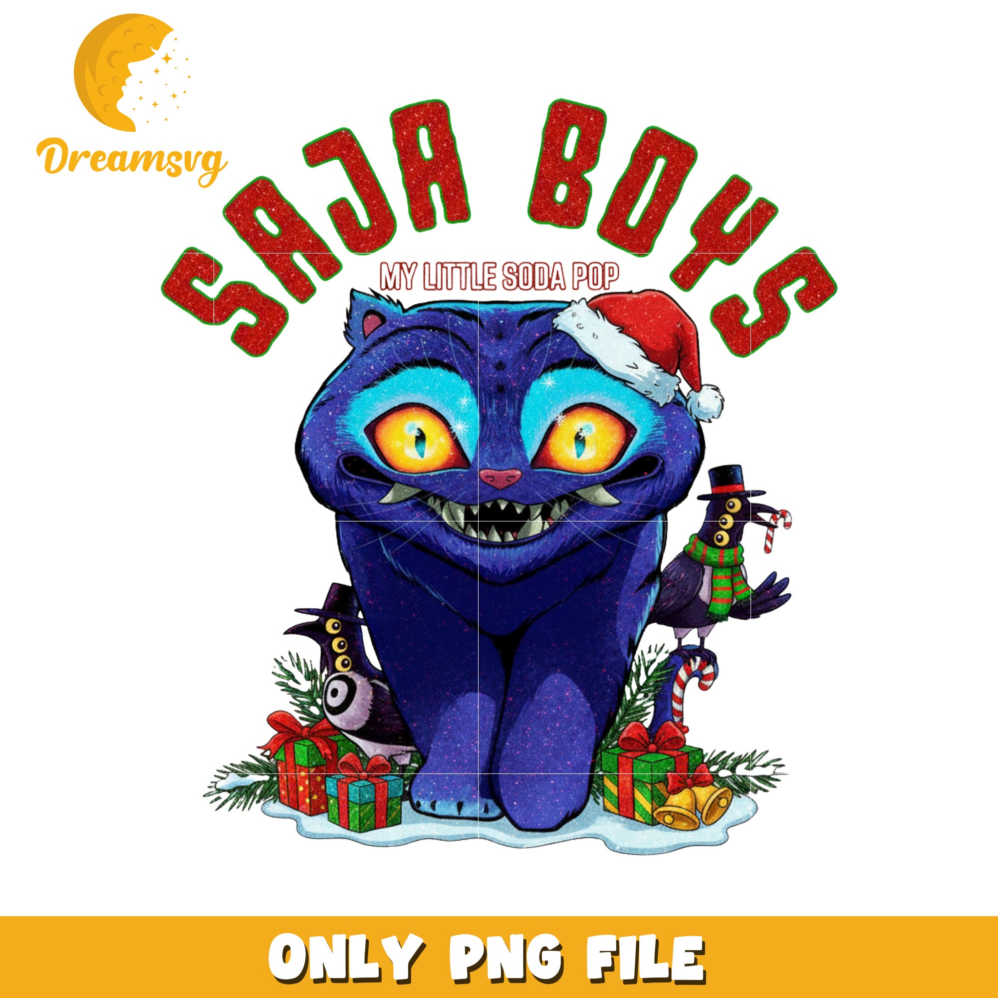 Saja boys scary derpy png, kpop demon hunters​ png, christmas lights png
