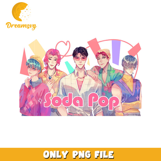 Saja boys soda pop png, demon hunters png, huntrix and saja png