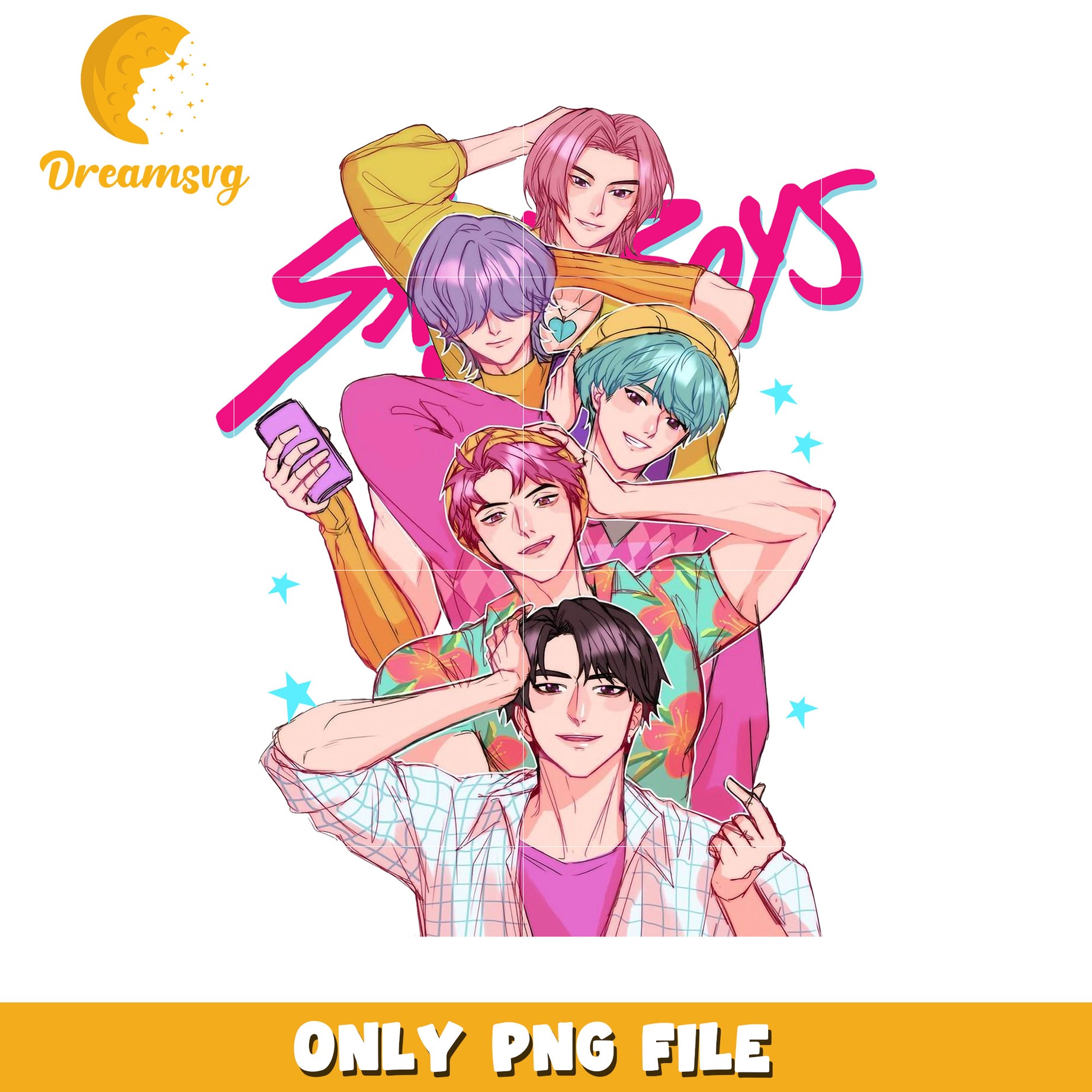 Saja boys team design png, kpop cartoon png, kpop demon hunters png
