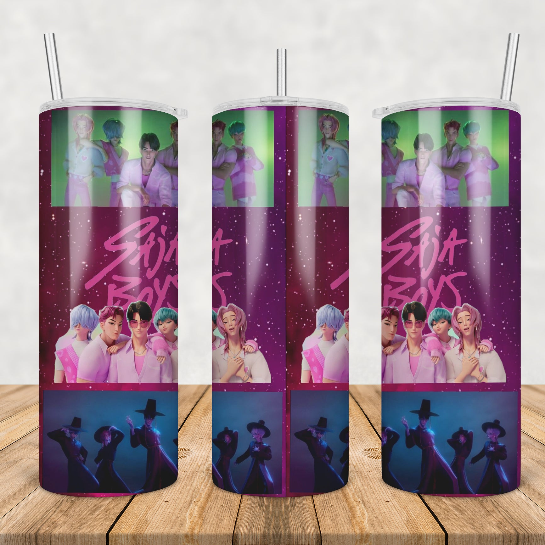 Saja boys tumbler png, saja boys kpop tumbler png, saja boys demon hunters tumbler png