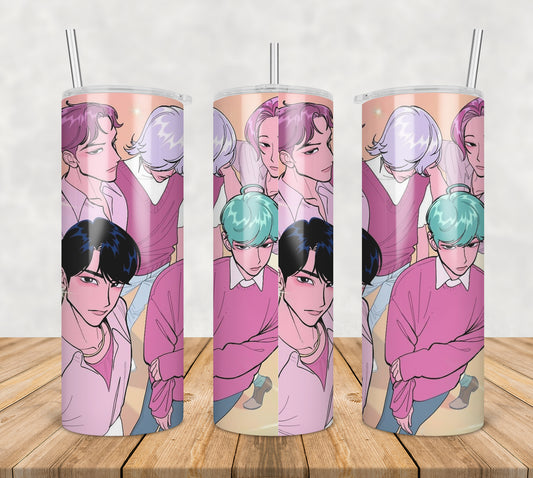 Saja kpop manhwa tumbler png, saja manhwa tumbler png, saja kpop tumbler png