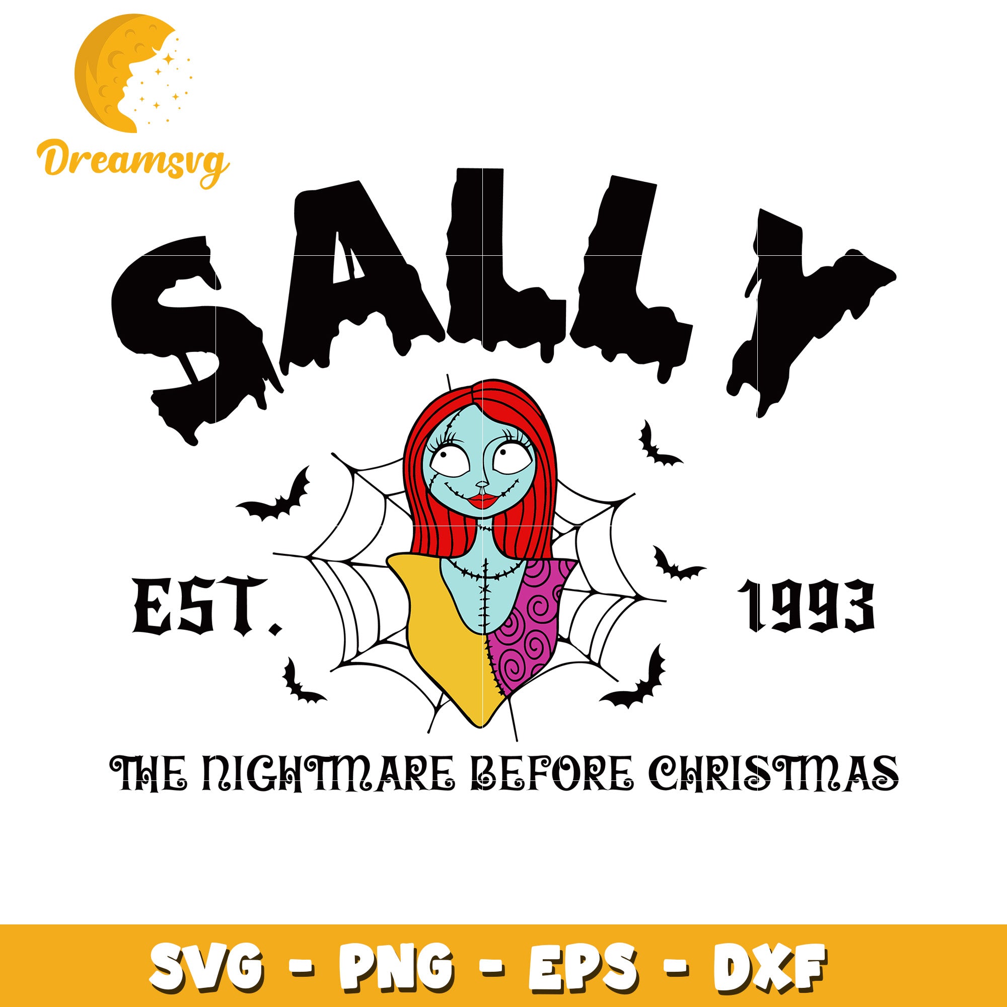 Sally nightmare before Christmas svg, Halloween movies characters svg