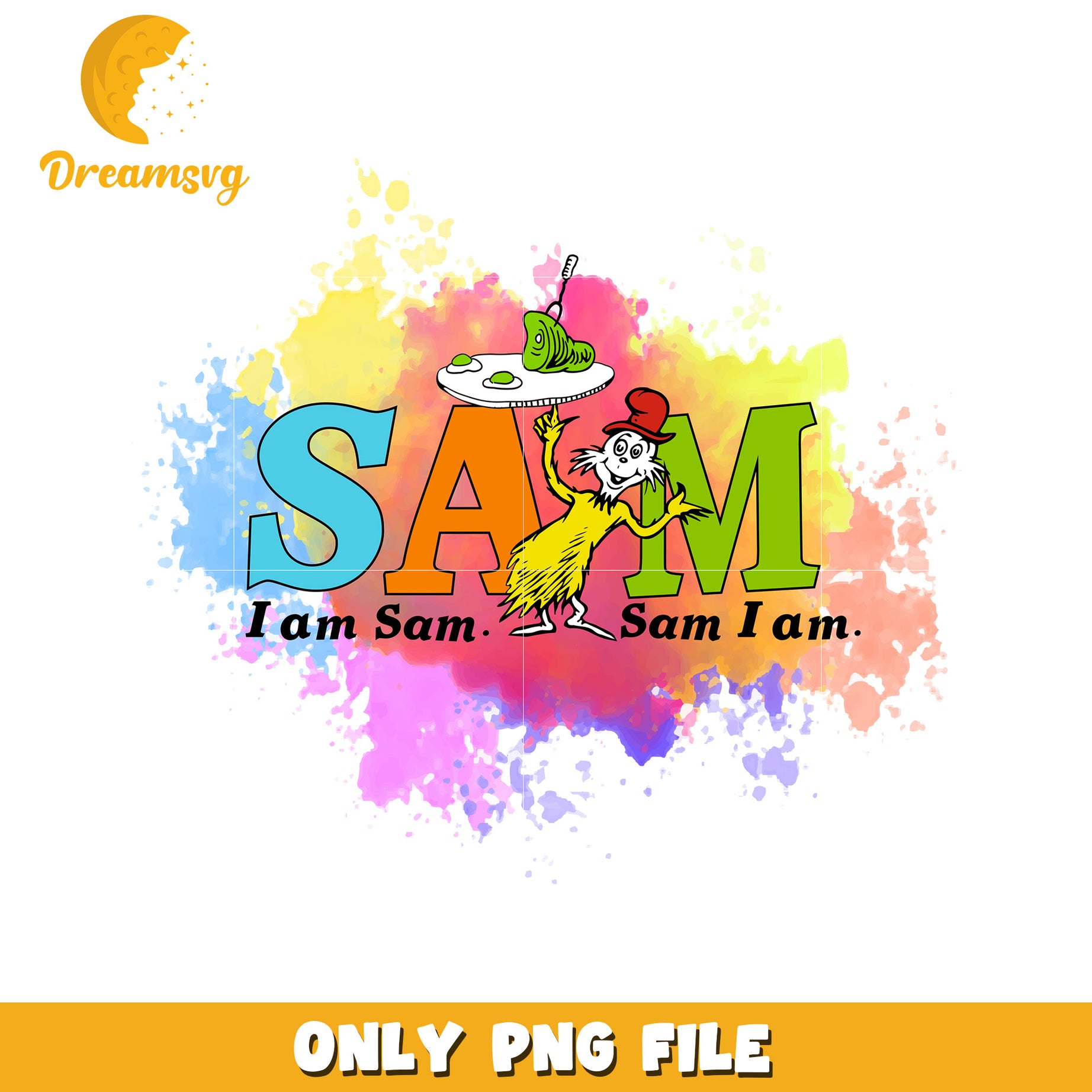 Sam I Am PNG Design Watercolor