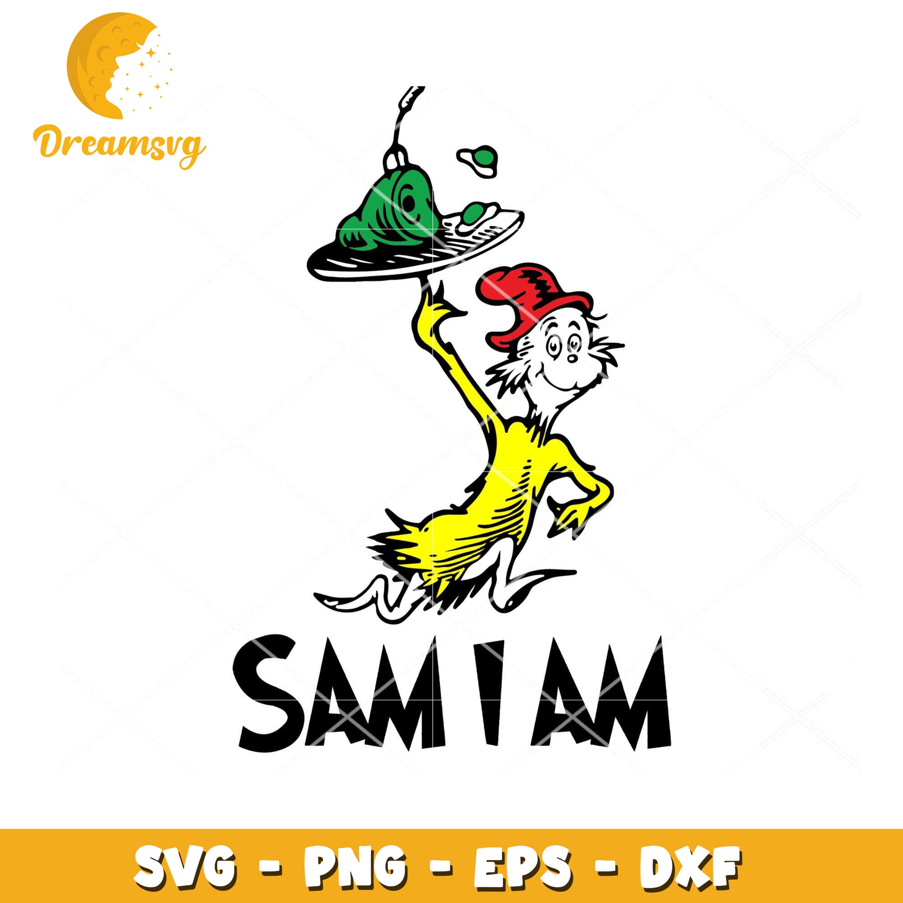 Sam I Am SVG Design for Instant Download Fun Crafts Projects