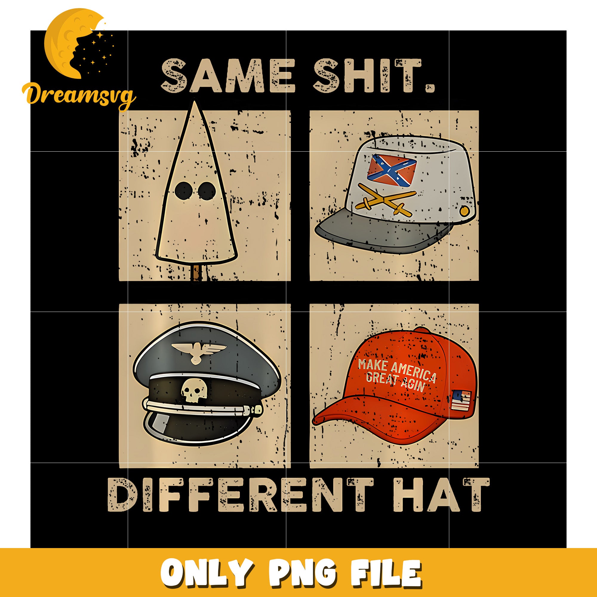 Same Shit Different Hat Retro Vintage png, gen z memes png, funny holidays png