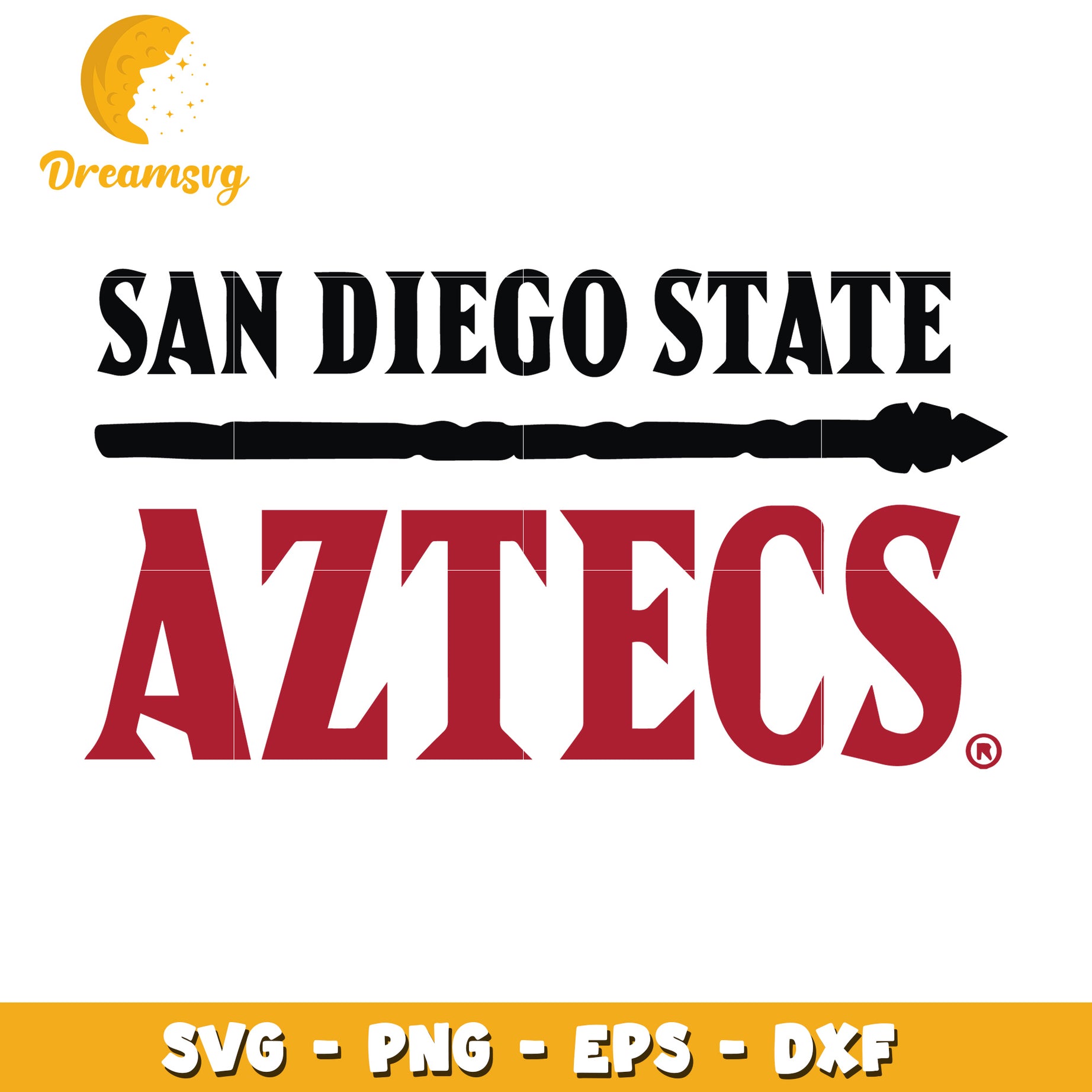 San Diego State Aztecs SVG PNG EPS DXF