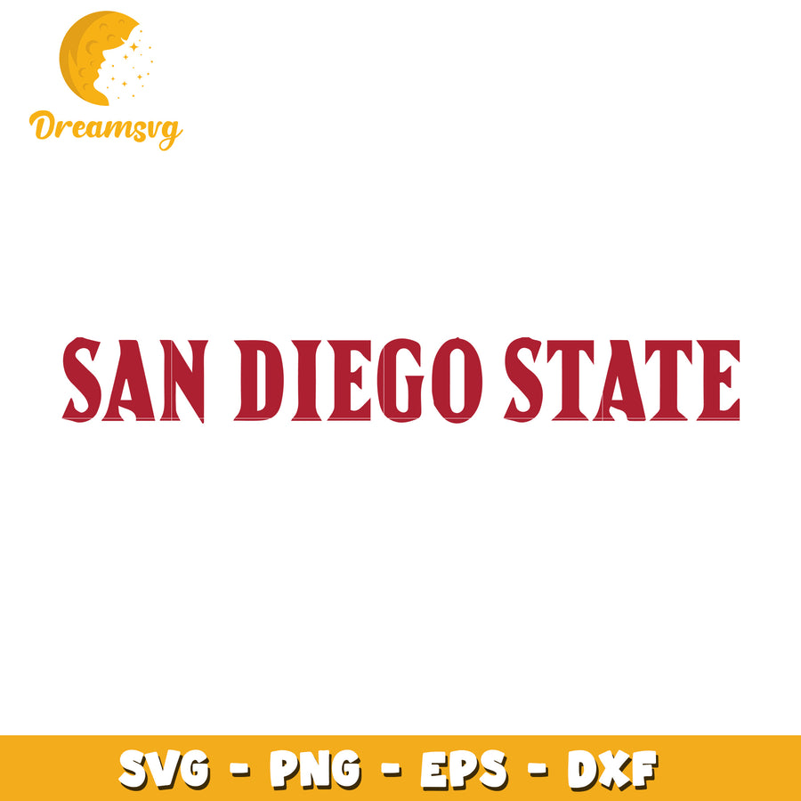 San Diego State SVG Cut File