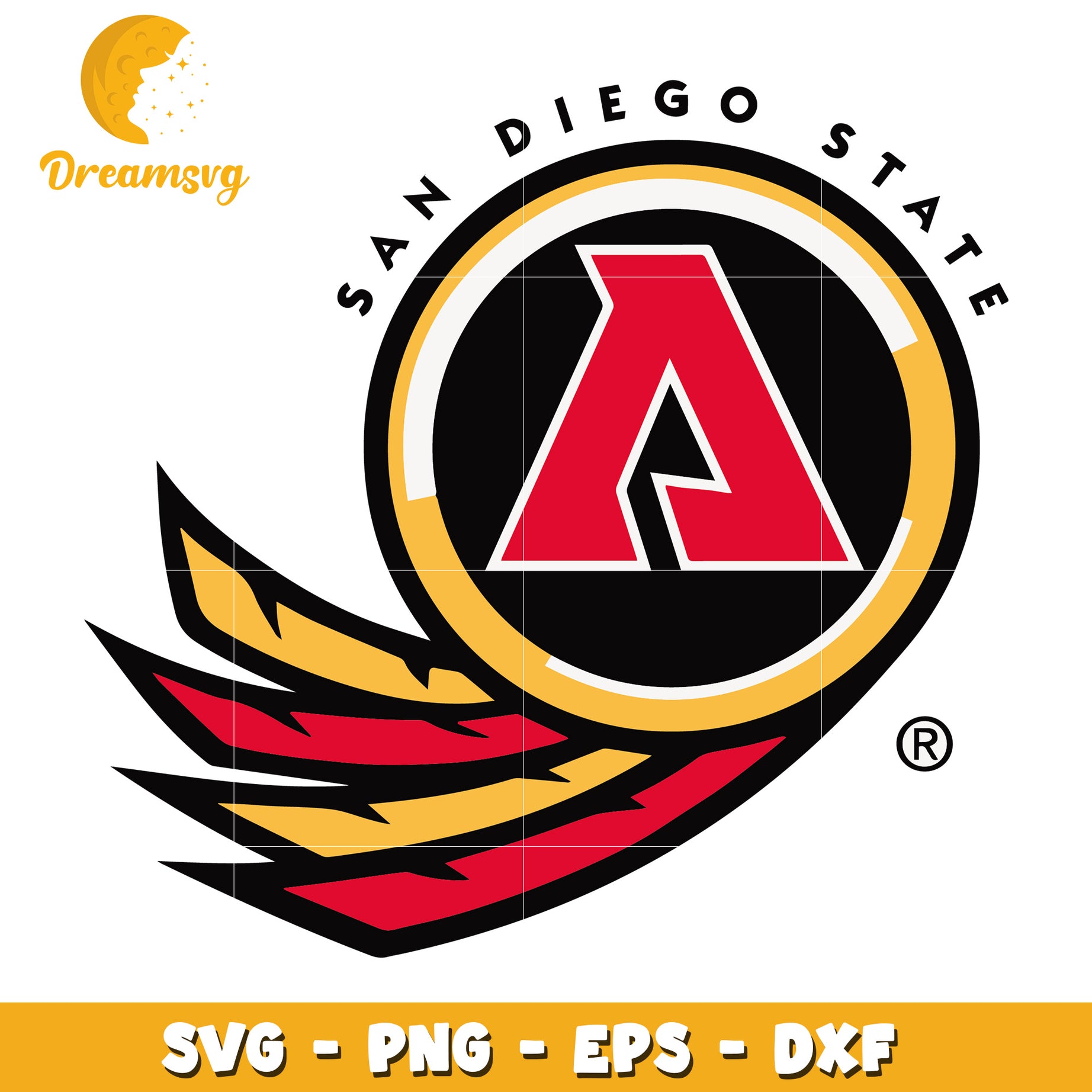 San Diego State University Logo SVG File for Creative Projects