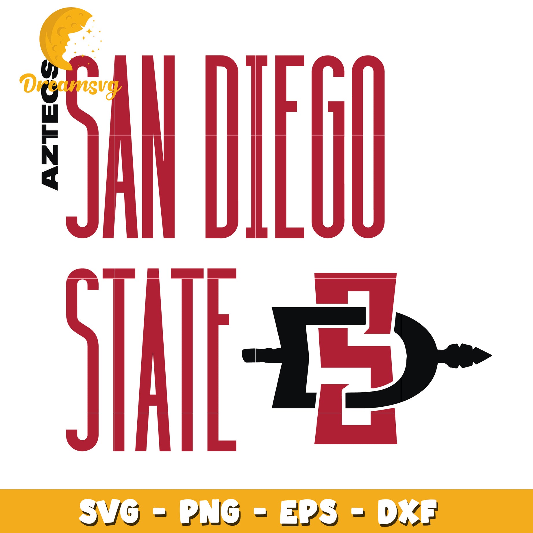 San Diego State University SVG File for Creative Projects