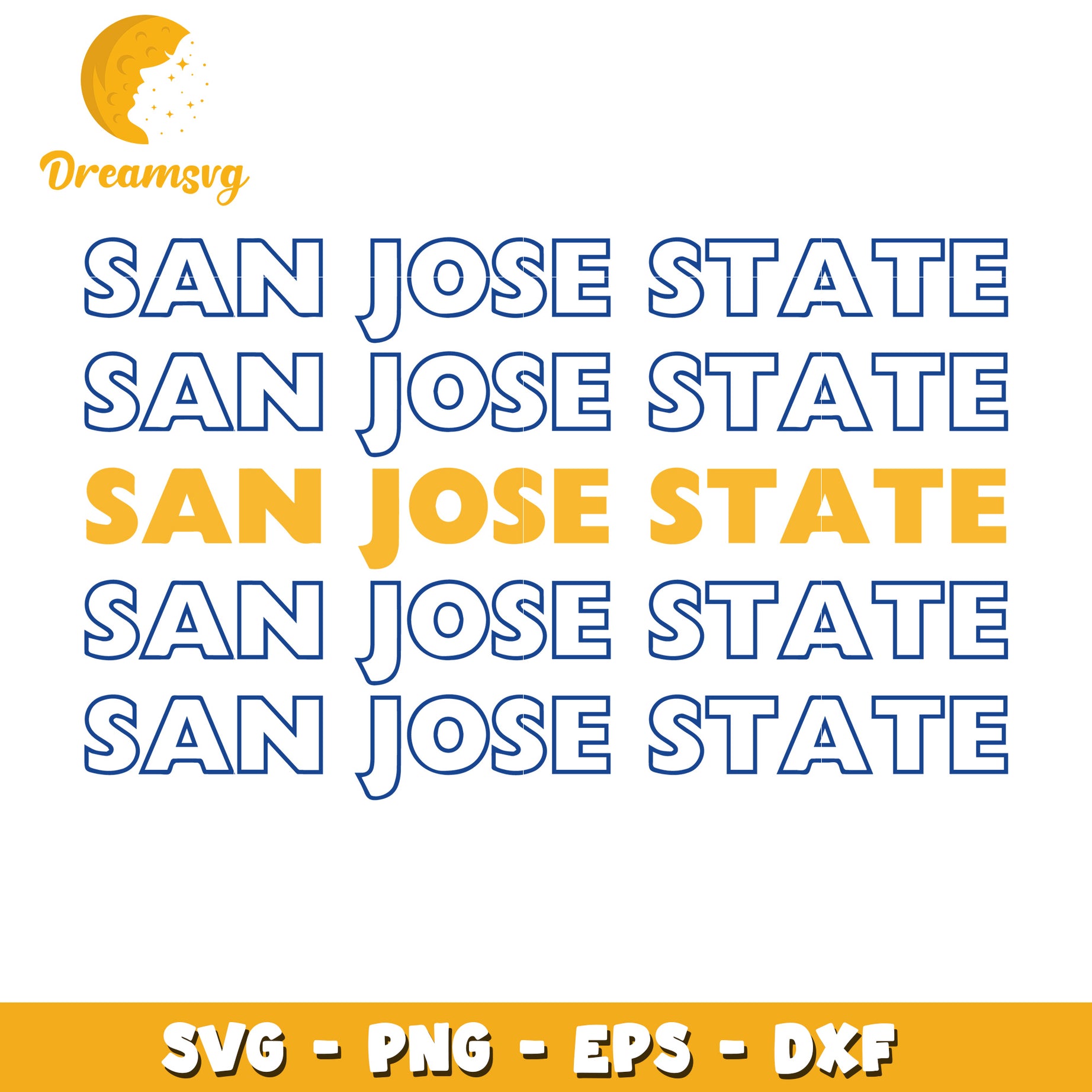 San Jose State SVG Cut File Bundle