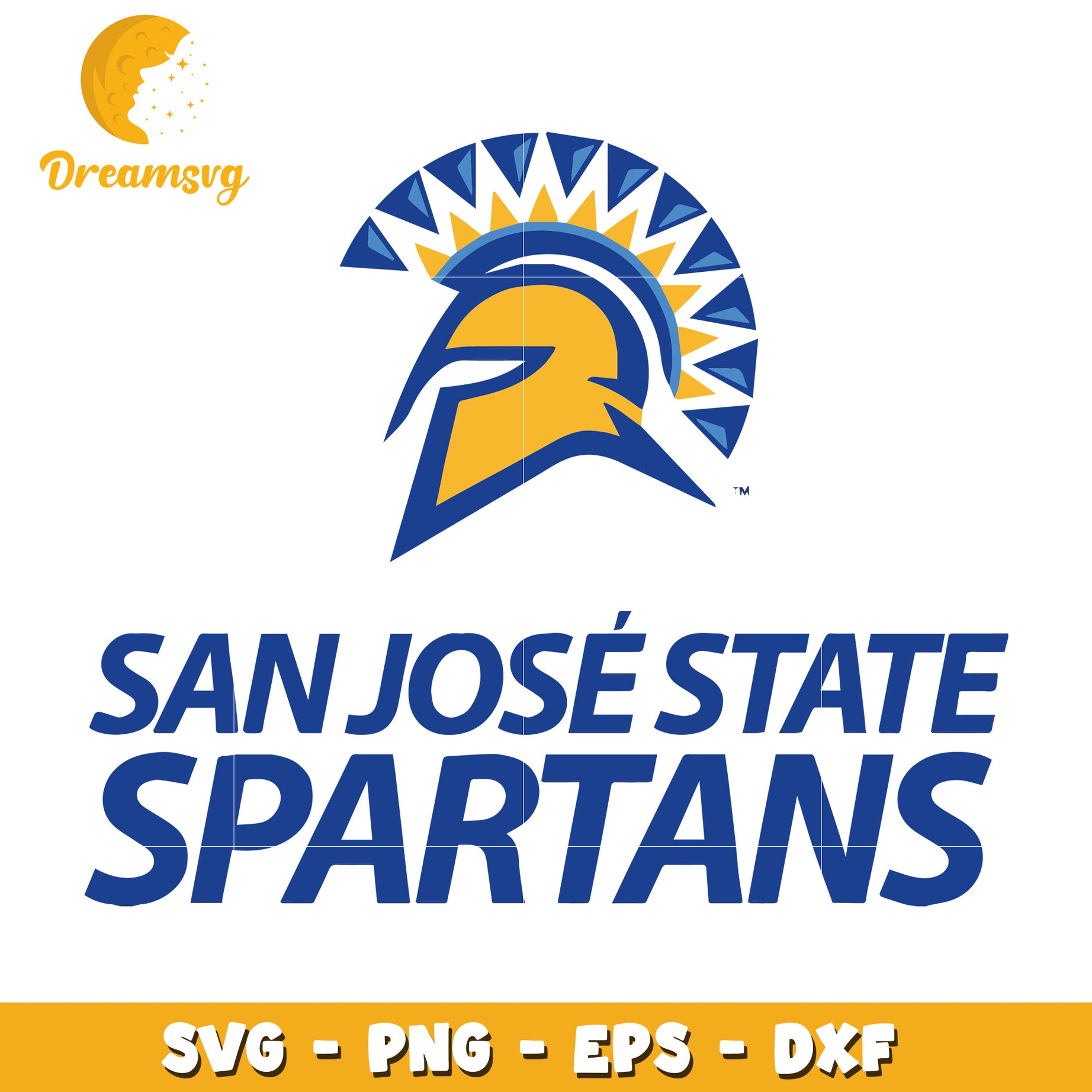 San Jose State Spartans Logo SVG File for Digital Download