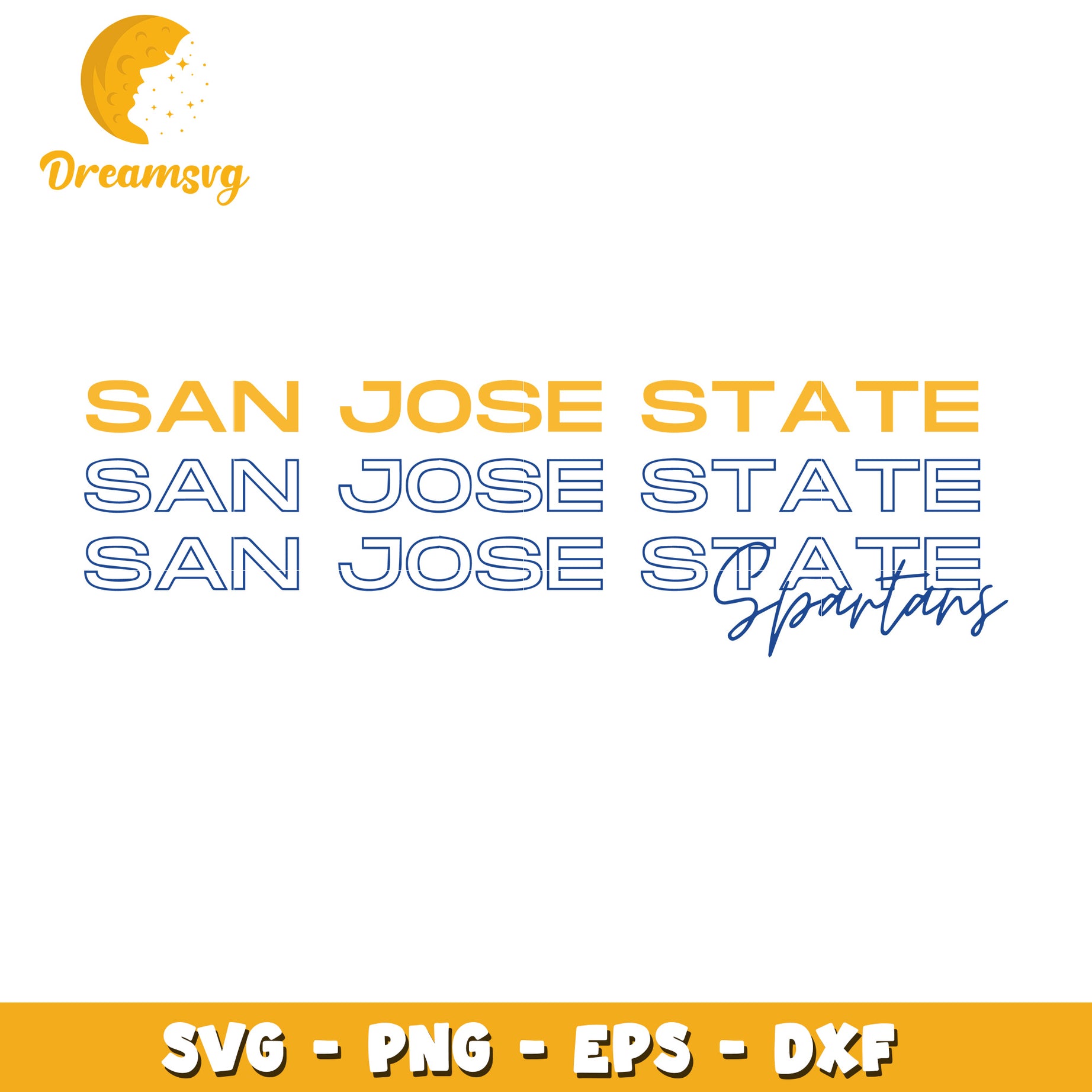 San Jose State Spartans SVG Multi Format Design for Crafts